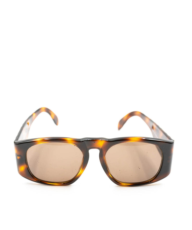 Chanel Tortoise Shell Sunglasses w/CC Logo On Arms