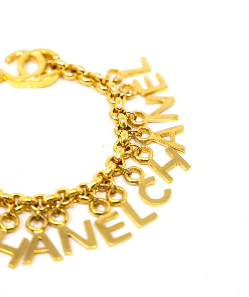 Chanel Vintage Turnlock Letter Charm Bracelet AWC1182 – LuxuryPromise