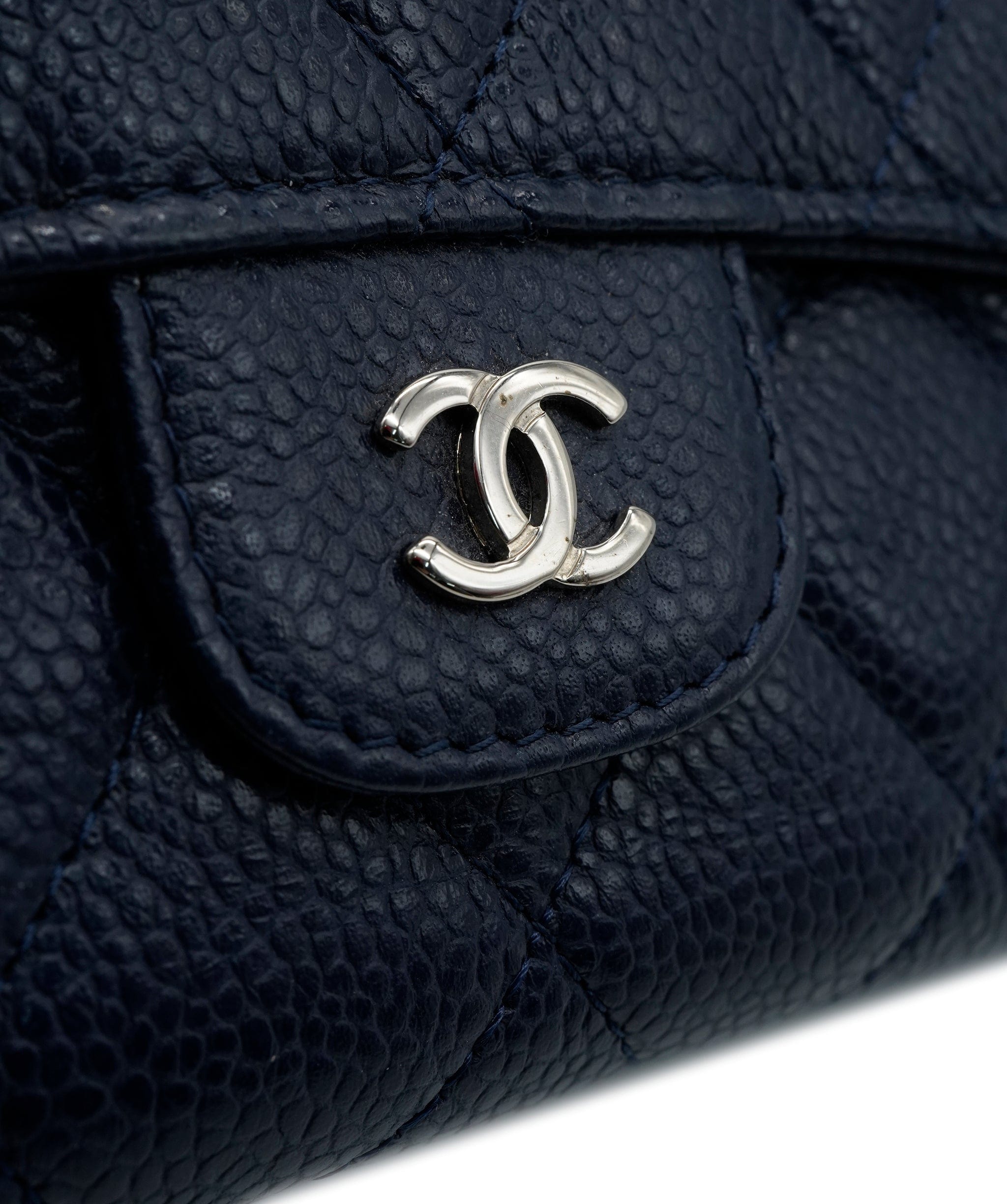 Chanel Chanel Wallet Blue caviar SHW ASL6506
