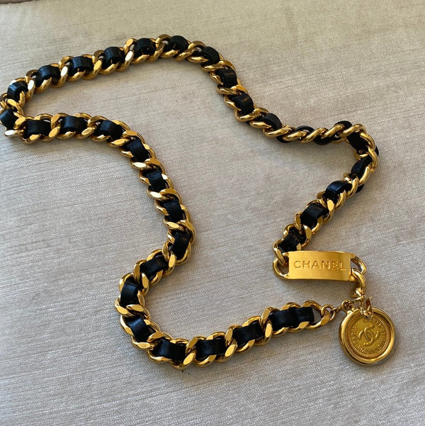 Chanel Chanel Woven Chain Belt Necklace ASL3630