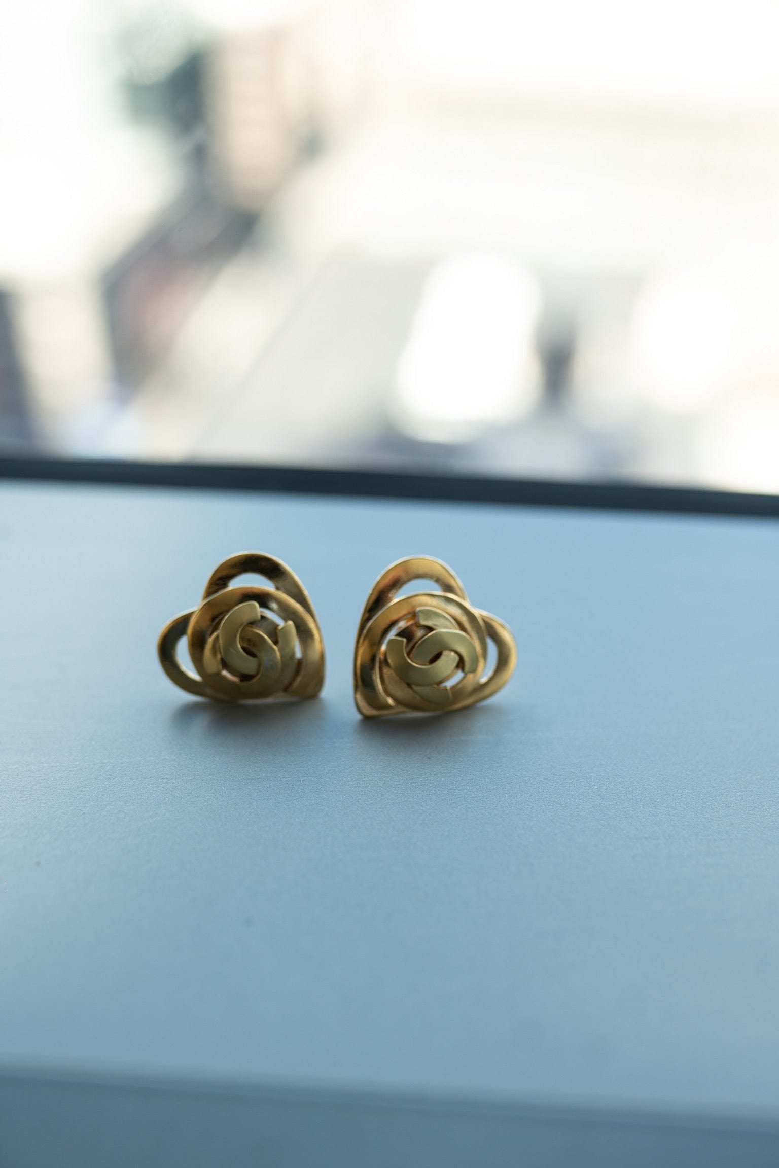 Chanel Coco Heart Gold Earrings PXL1308