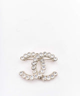 Chanel Large Chanel CC brooch with pear shaped diamantes