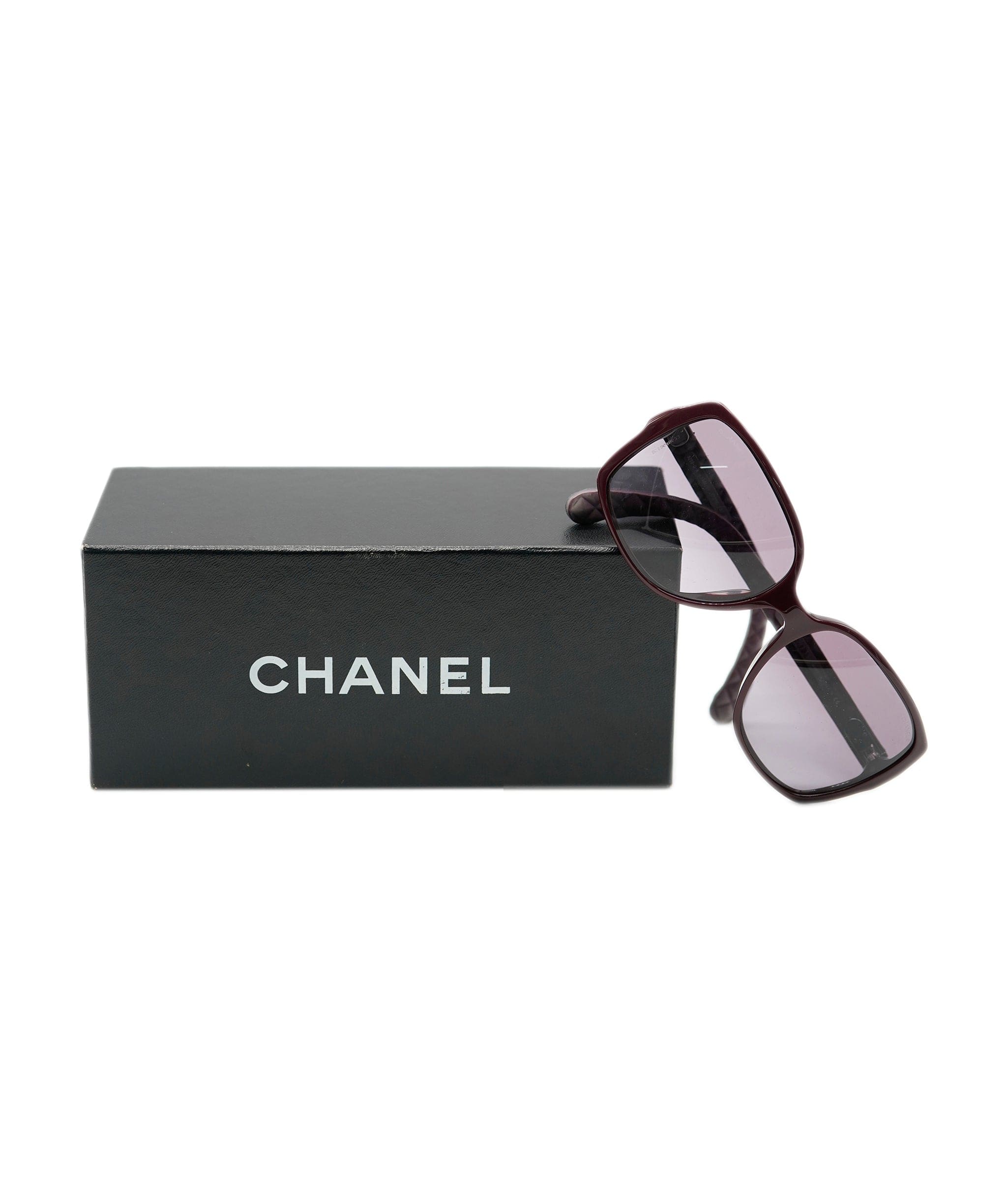 Chanel Preloved Chanel Sunglasses Burgundy Frame SKC1052