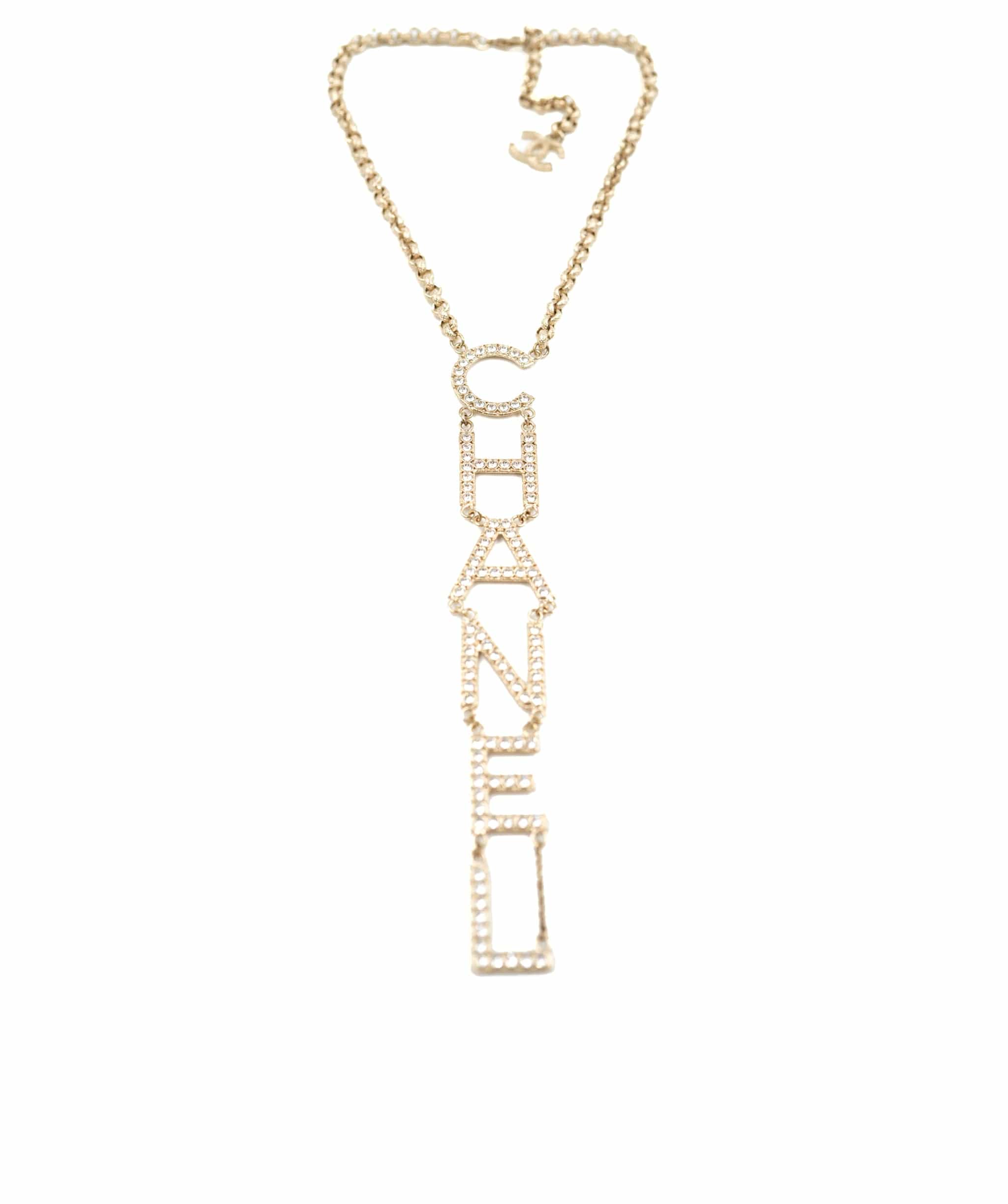 Chanel Preloved Chanel Word Necklace