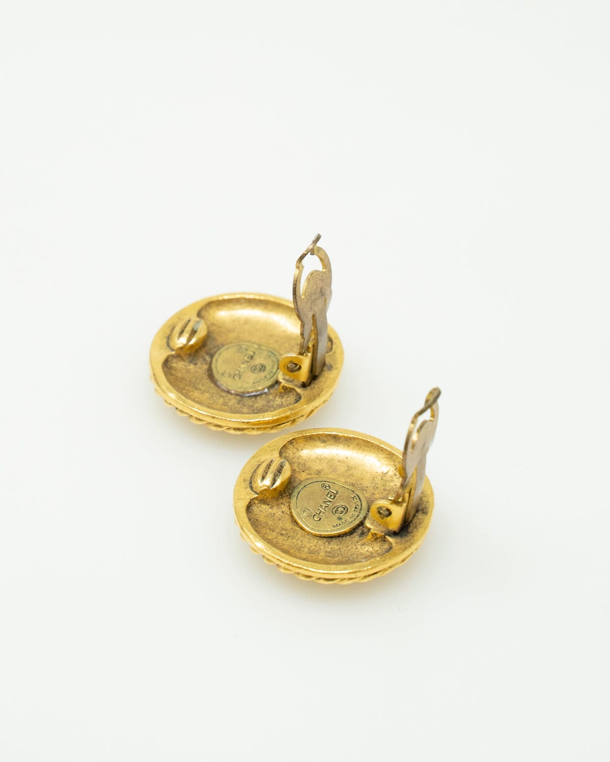 Chanel Vintage Chanel Gold CC Clip On Earrings - AWL2213
