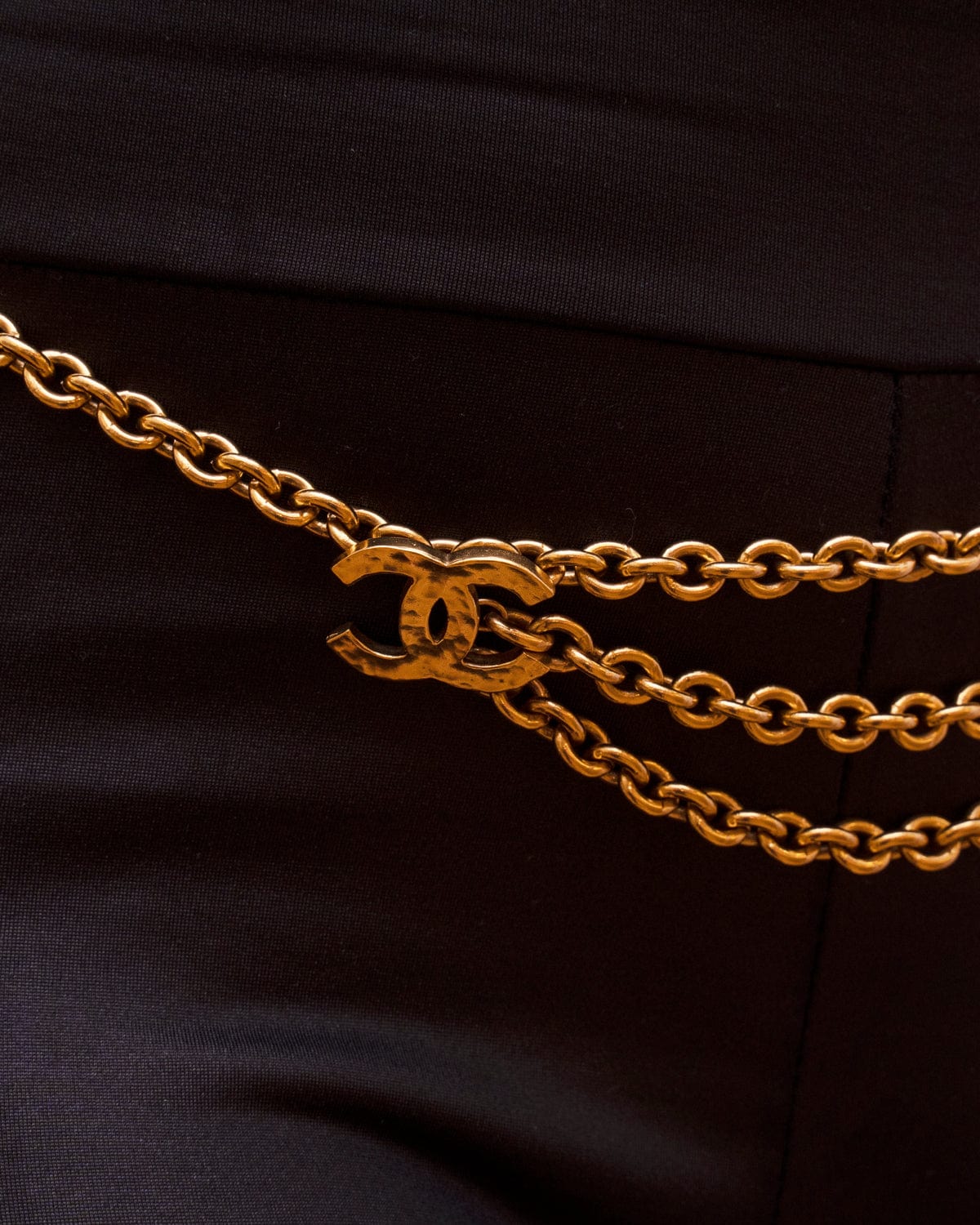 Chanel Vintage Chanel Gold CC Triple Chain Belt - ASL2290