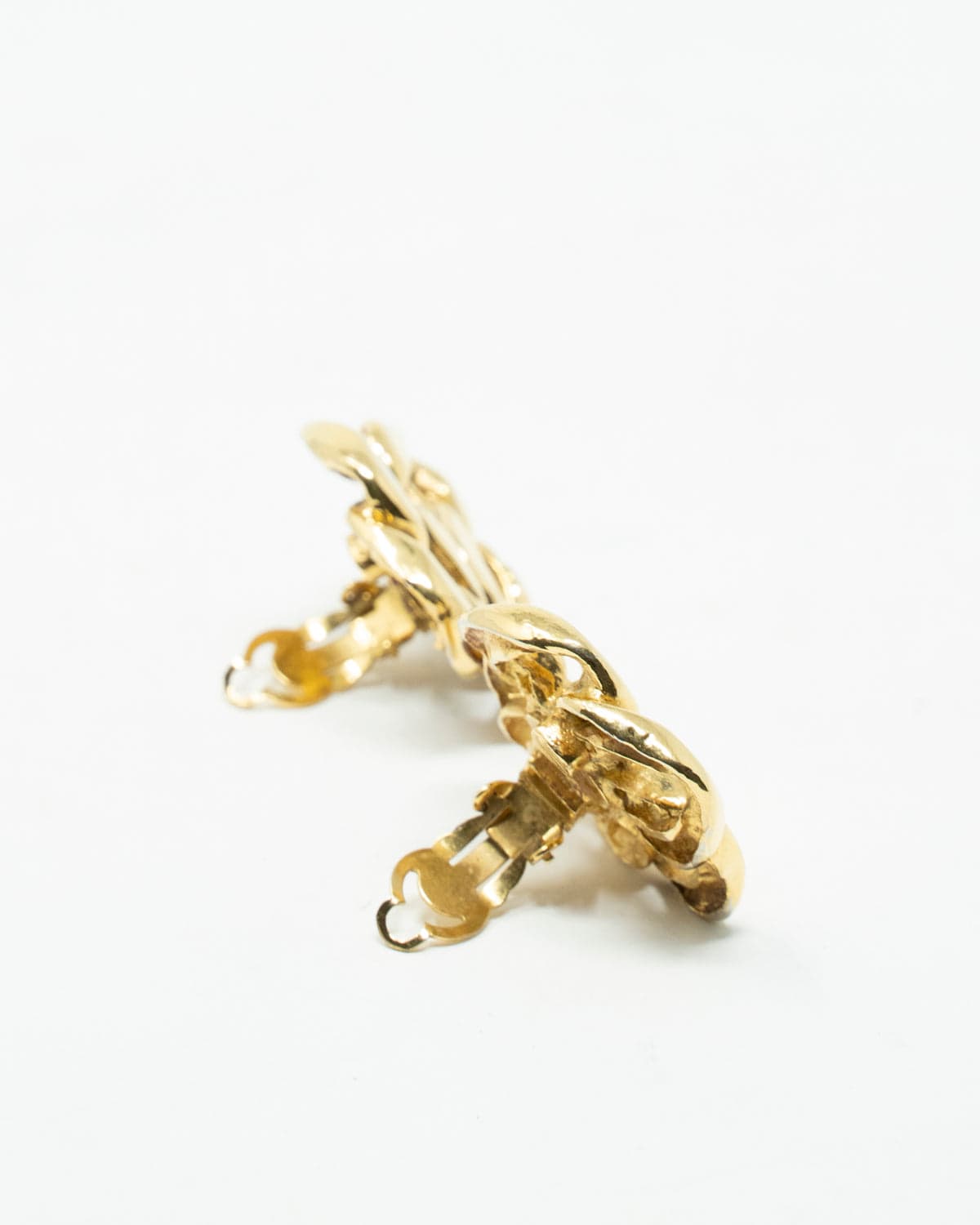 Chanel Vintage Chanel Gold Chain Clip On Earrings - ASL2902