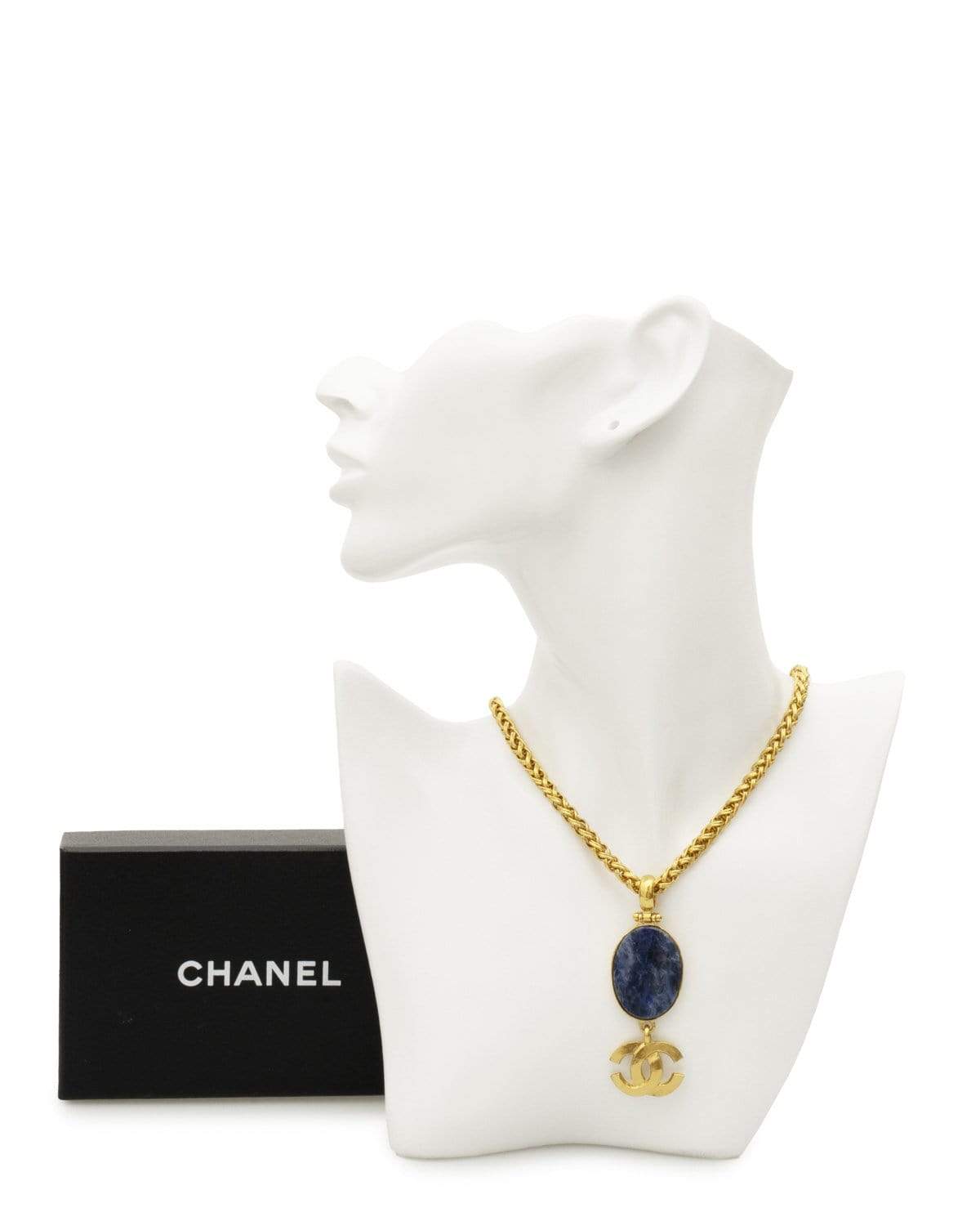 Chanel Vintage Chanel Lapis Lazuli Necklace - AWC1079