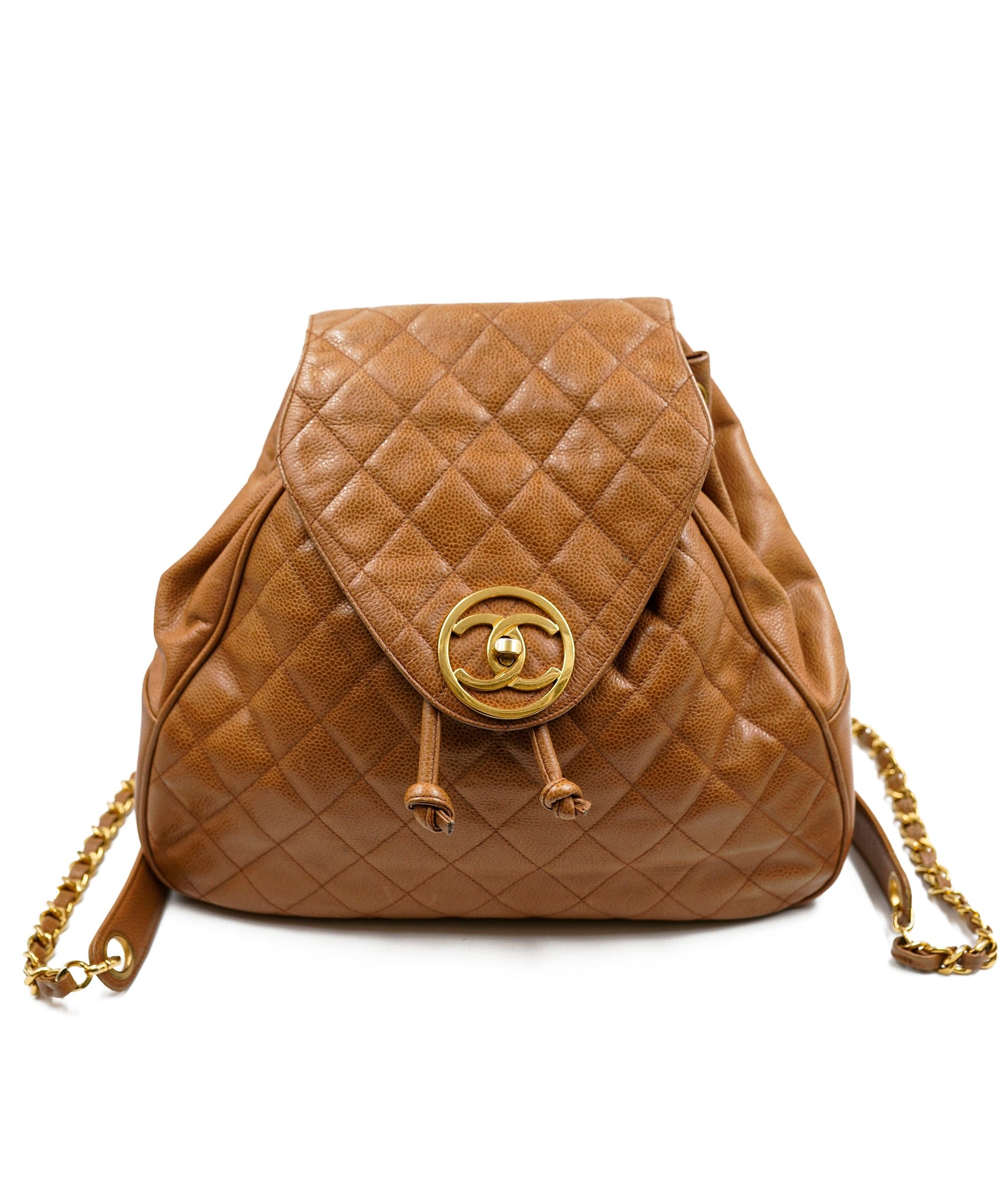 Chanel Caviar Caramel Brown Backpack - AWL3075 – LuxuryPromise