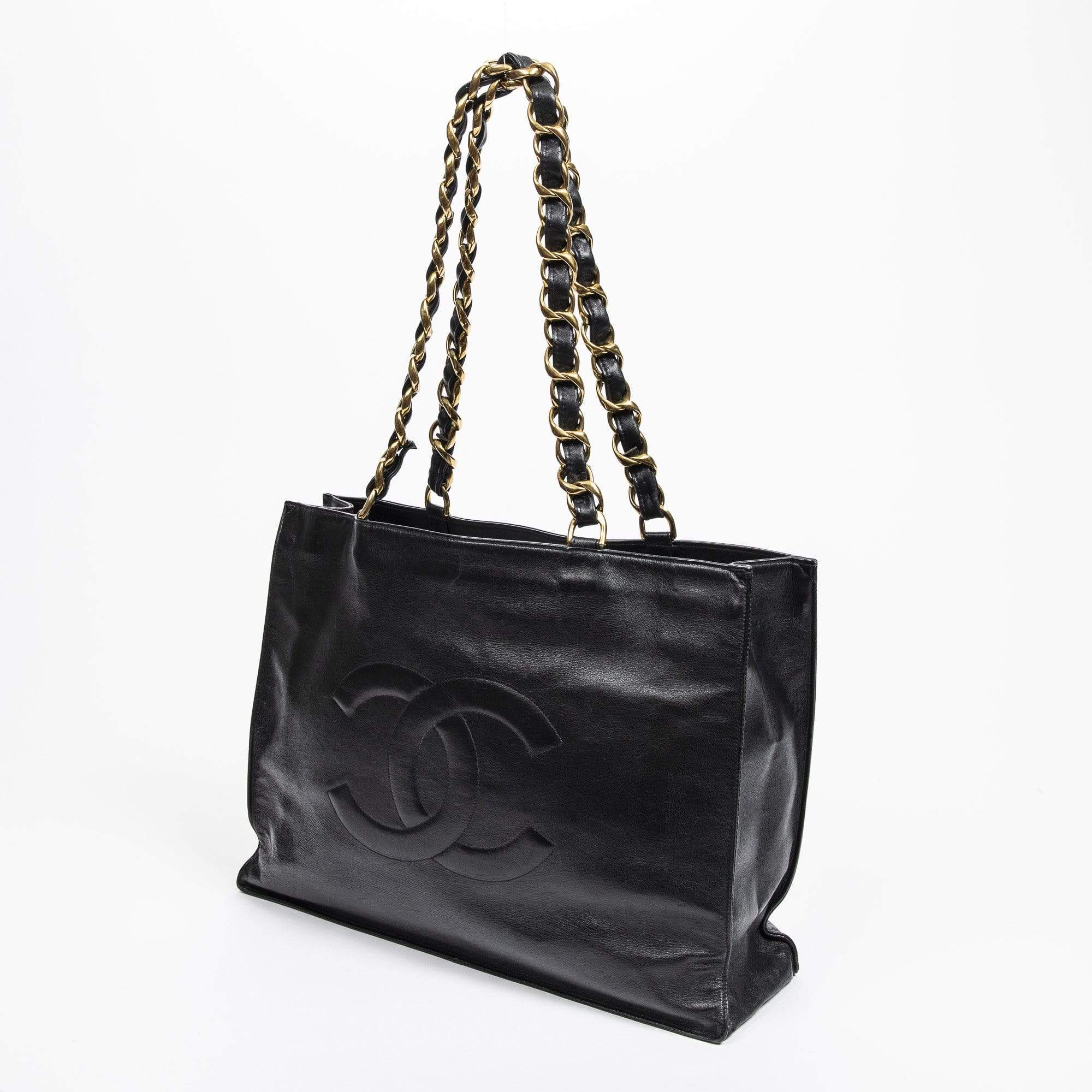 Chanel CC Logo Black Jumbo XL Tote - AWL1360