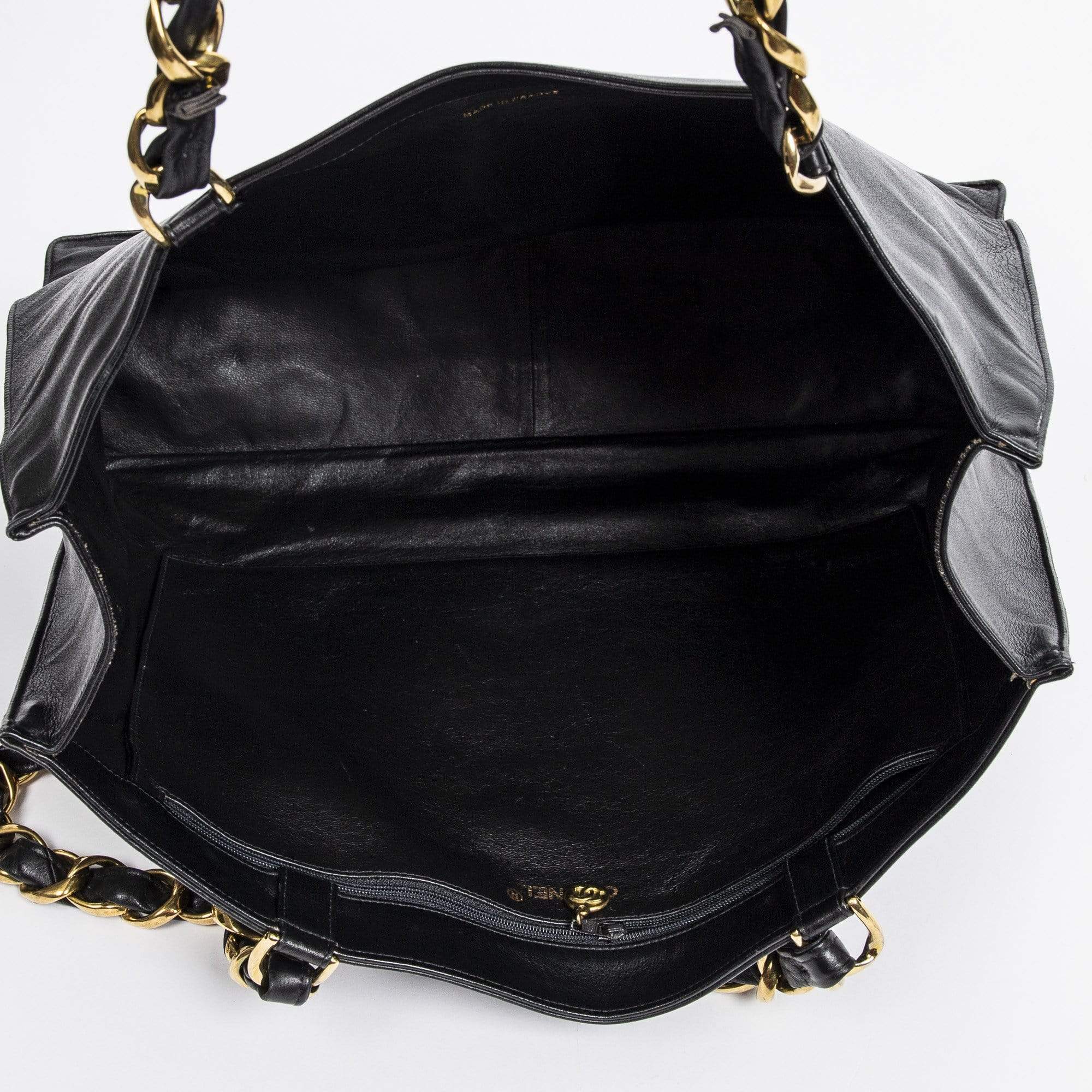 Chanel CC Logo Black Jumbo XL Tote - AWL1360