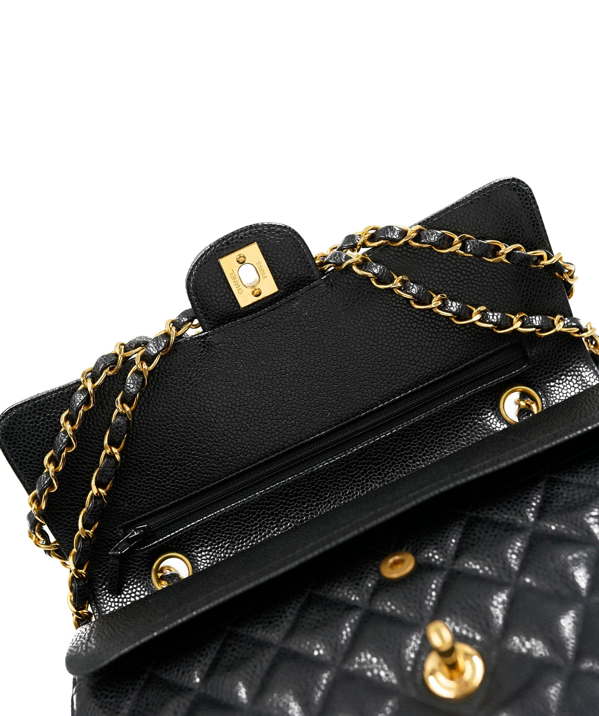 Chanel Chanel 10" Caviar skin bag with GHW - AWL4069