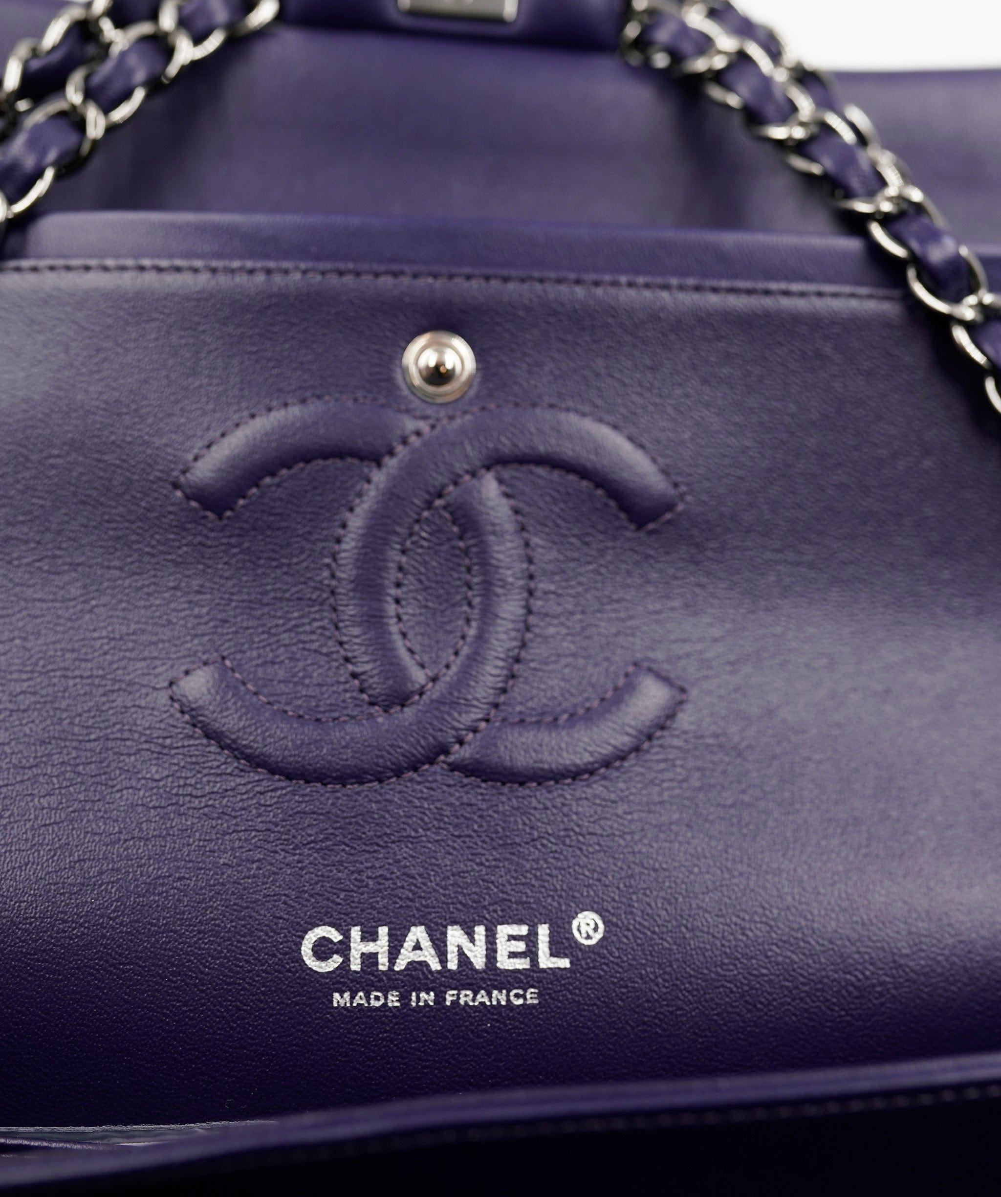 Chanel Chanel 10" Medium in Purple with SHW - AWL4072