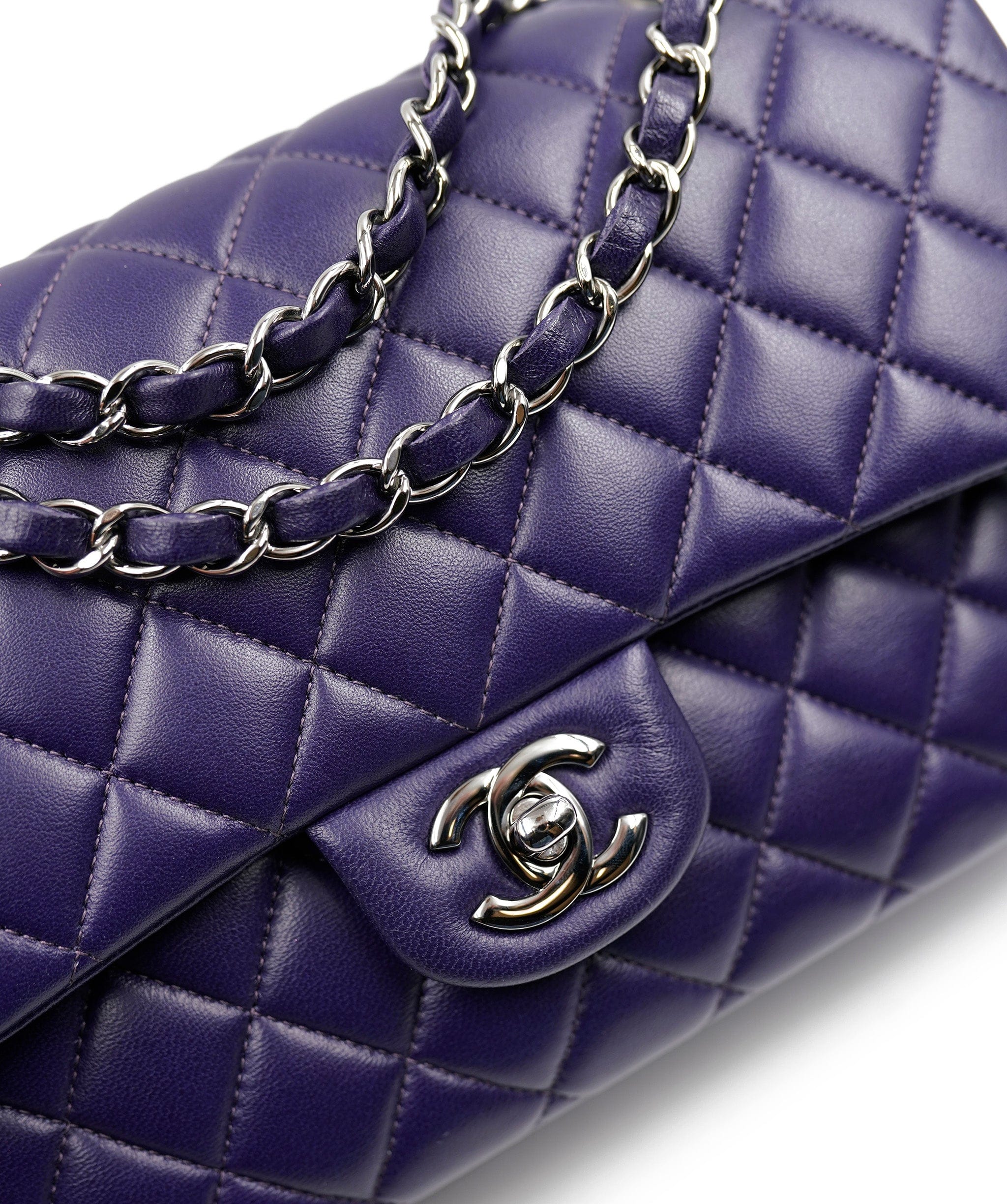 Chanel Chanel 10" Medium in Purple with SHW - AWL4072