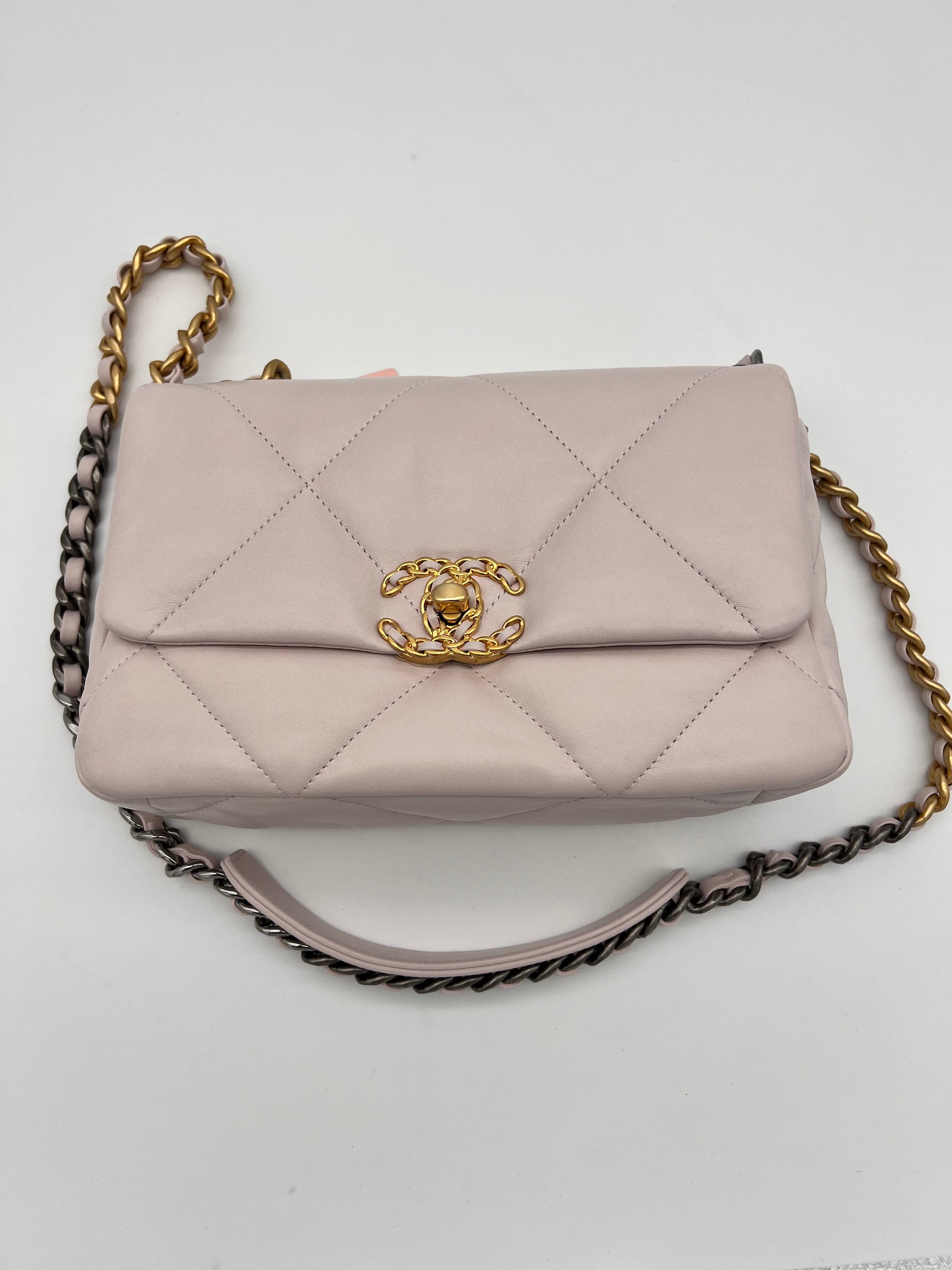 Chanel Chanel 19 Pink Lambskin Leather AGL2381