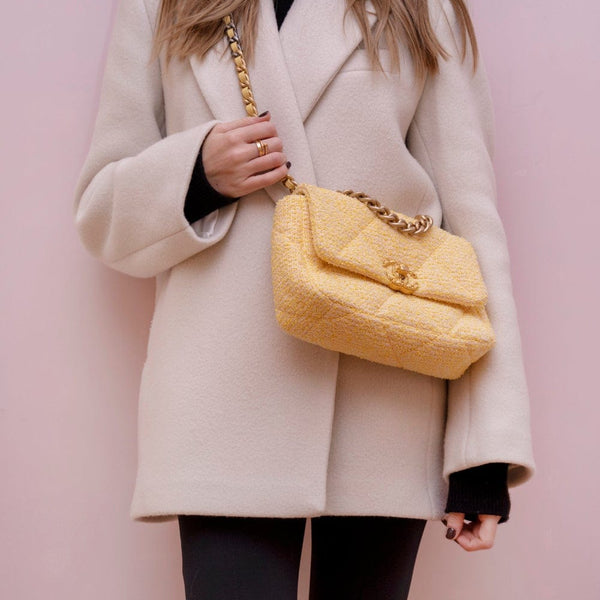Chanel 19 Tweed Yellow Flap bag RJL1343 – LuxuryPromise