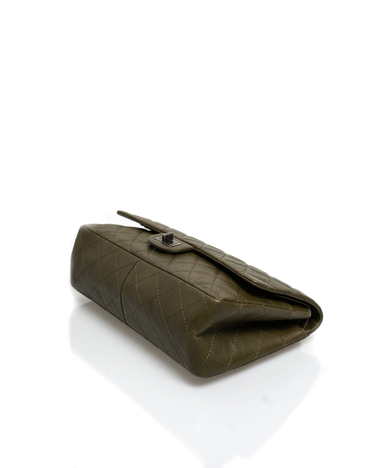 Chanel 2.55 Reissue Khaki Double Flap Bag 227- ADL1375 – LuxuryPromise