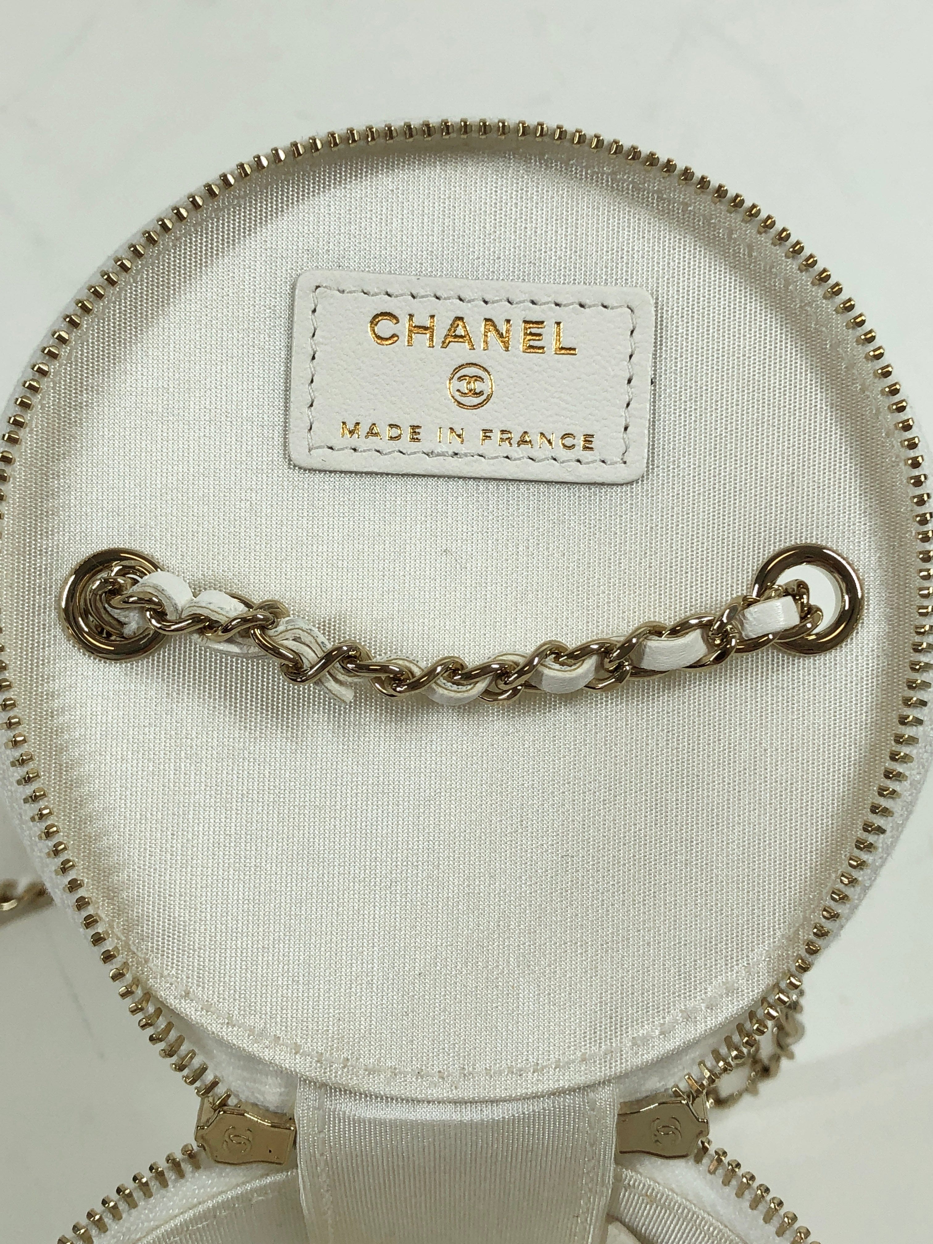 Chanel Chanel 21s Small White Black Vanity Cc Classic Gol... ASL2947
