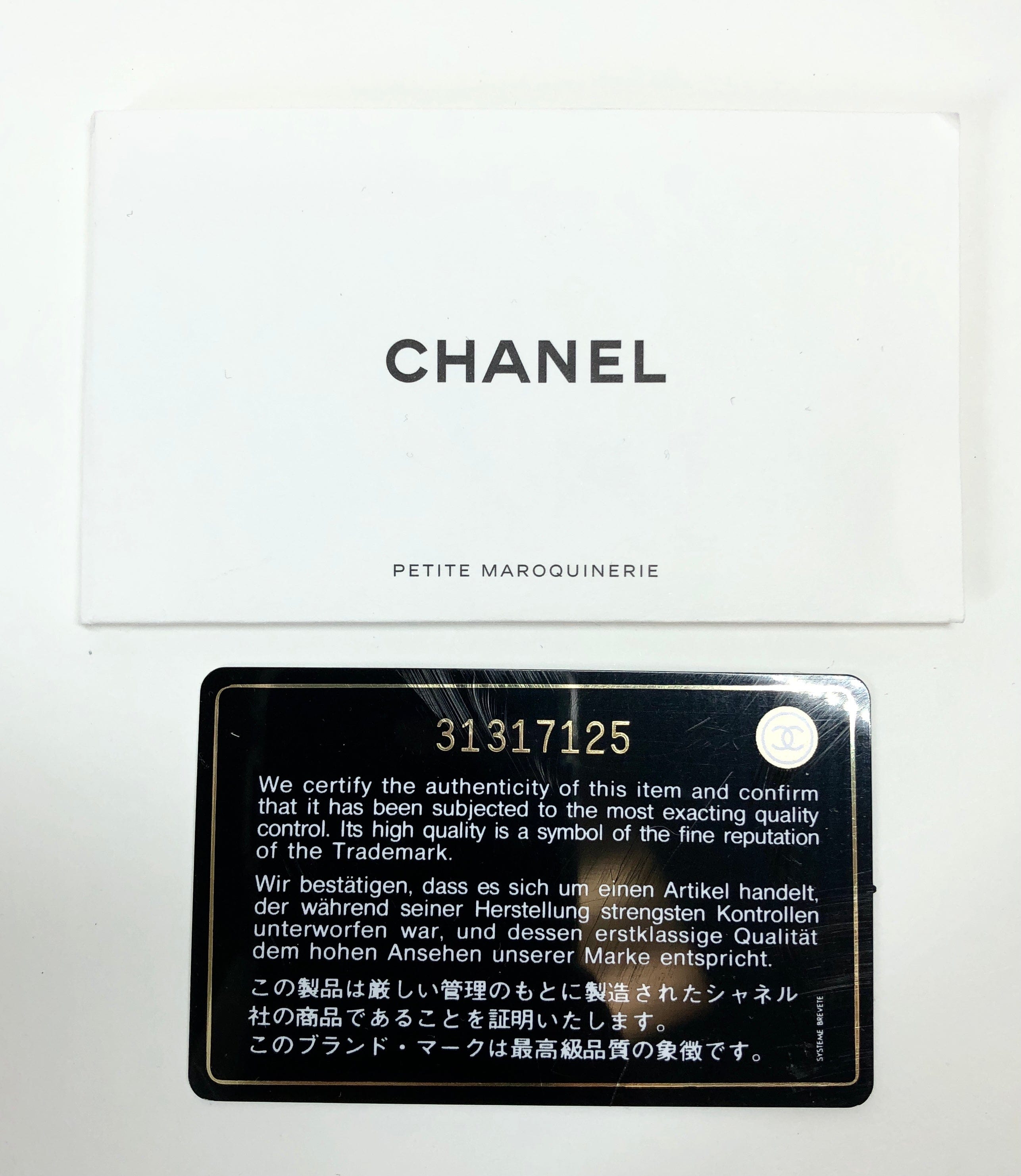 Chanel Chanel 21s Small White Black Vanity Cc Classic Gol... ASL2947