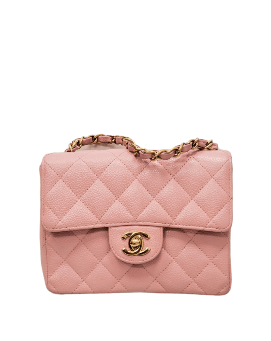 Chanel 7 Caviar Skin Sakura Pink Mini Flap AWL4221 – LuxuryPromise