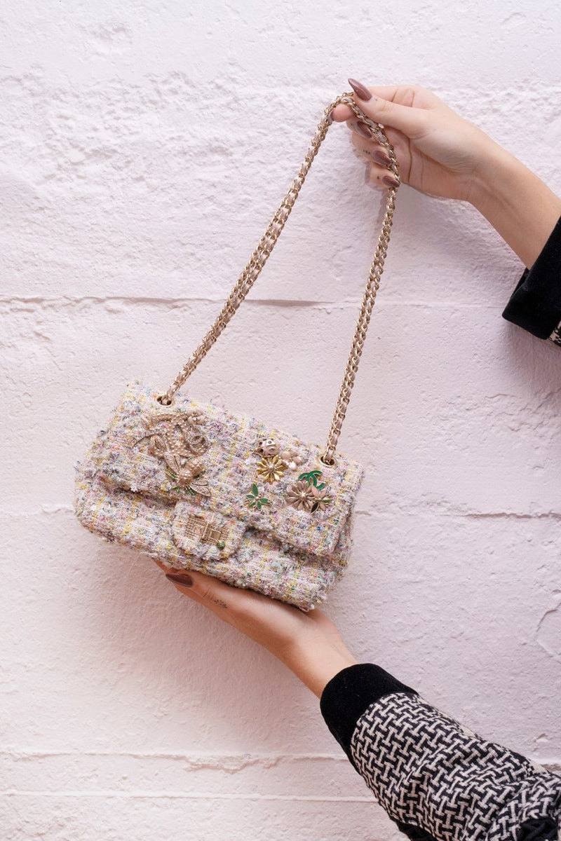 tweed chanel handbag new