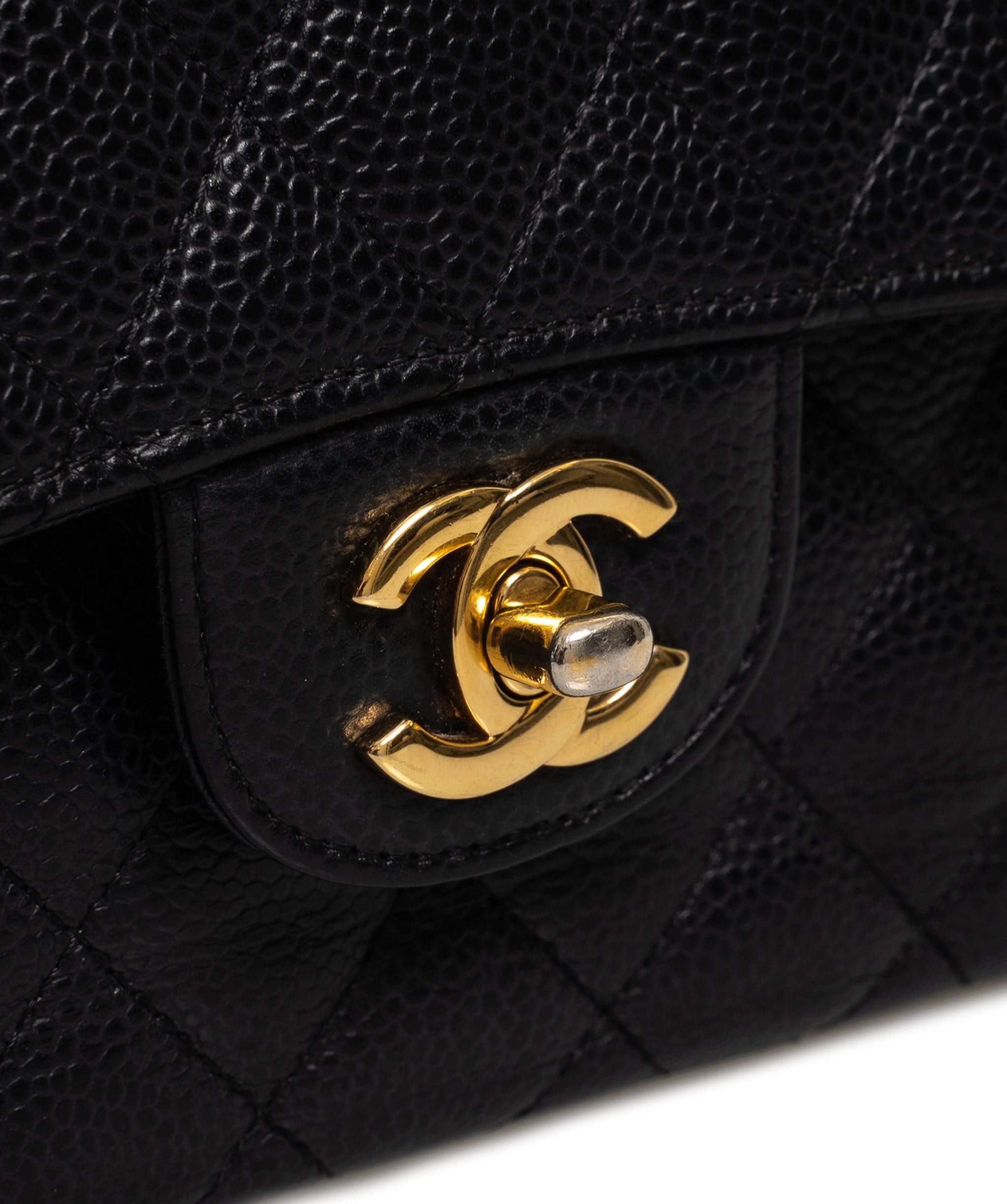 Chanel Chanel 9" Caviar Skin Classic Flap with GHW - AWL1464