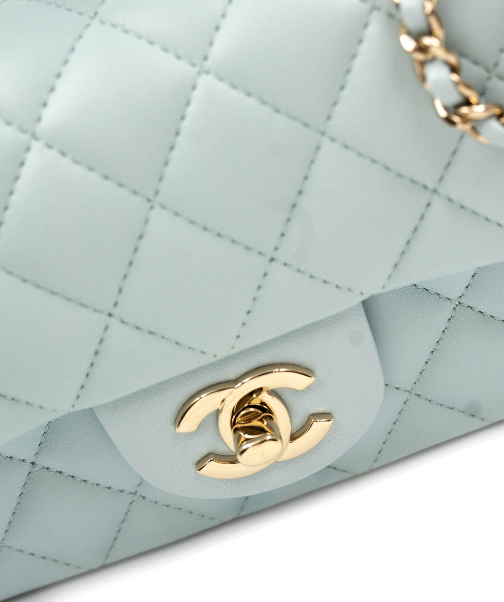 Chanel coco handle bag Blue Leather ref487170  Joli Closet