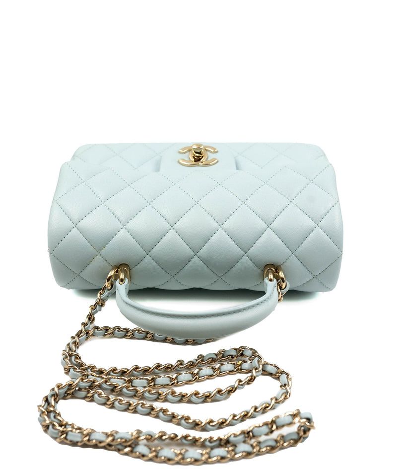 Chanel Baby Blue Coco Handle Bag - AWL3642 – LuxuryPromise