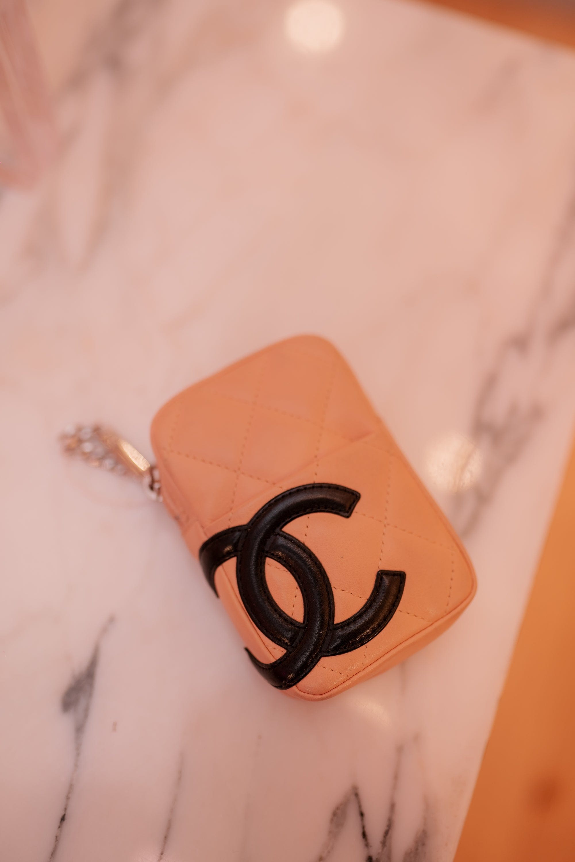 Chanel Chanel Beige Cambon Pouch - ASL2083