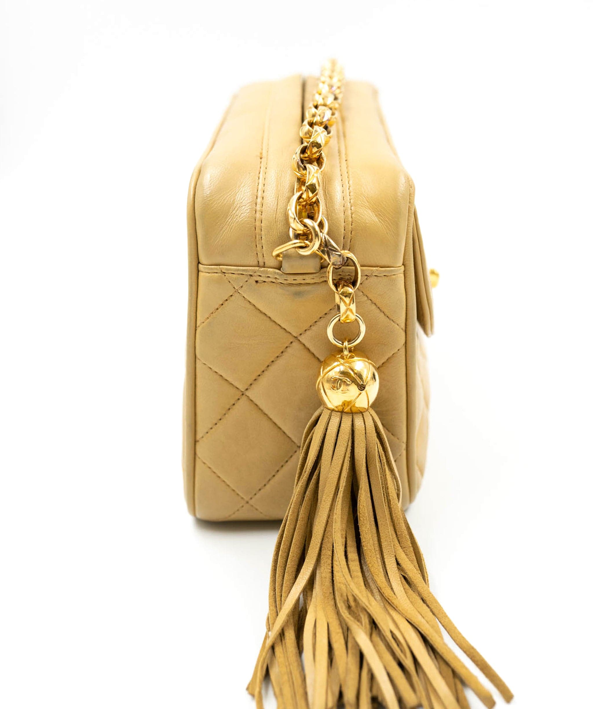 Chanel Chanel Beige Camera Bijoux Chain Lambskin Bag  ASL4820