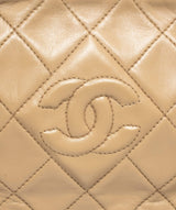 Chanel Chanel Beige Lambskin Camera Bag - AGL1338