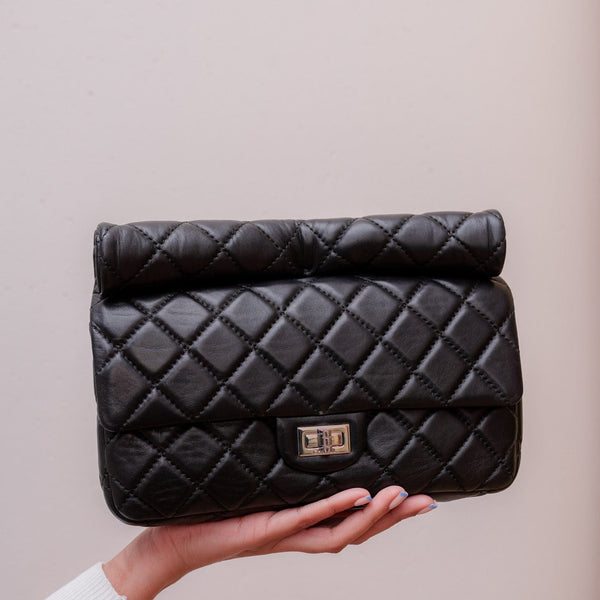 Chanel Silver Quilted Reissue 2.55 Clutch With Chain ○ Labellov ○ Buy and  Sell Authentic Luxury
