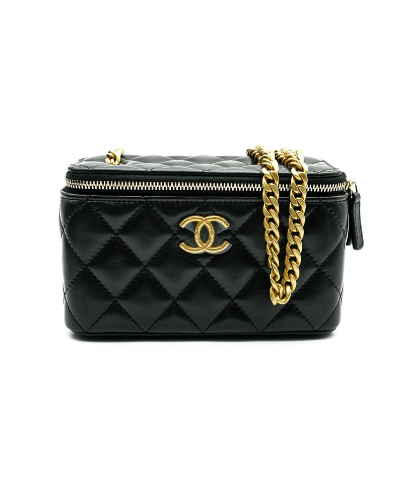 Chanel Chanel Black and Gold Adjustable Vanity RJC1540