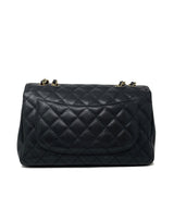 Chanel Chanel Black Caviar Jumbo Classic Flap Bag - AGL1289