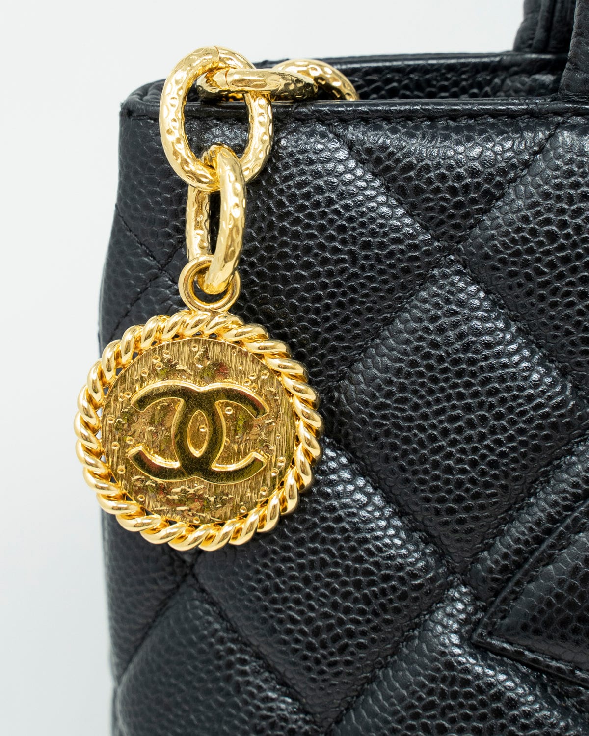 Chanel Chanel Black Caviar Medallion Tote - AWL2370