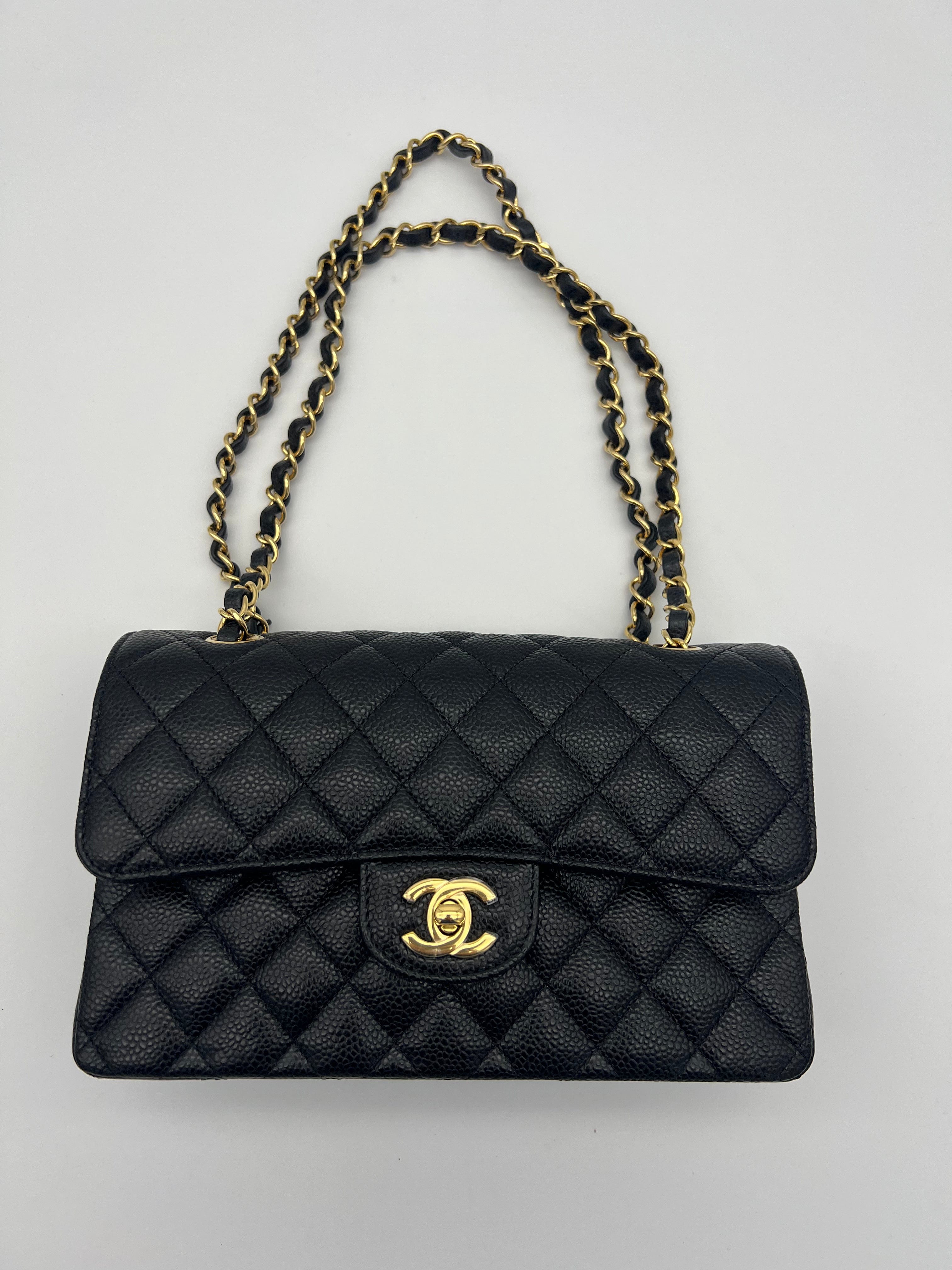 Chanel Chanel Black Caviar Small Leather Flap GHW
