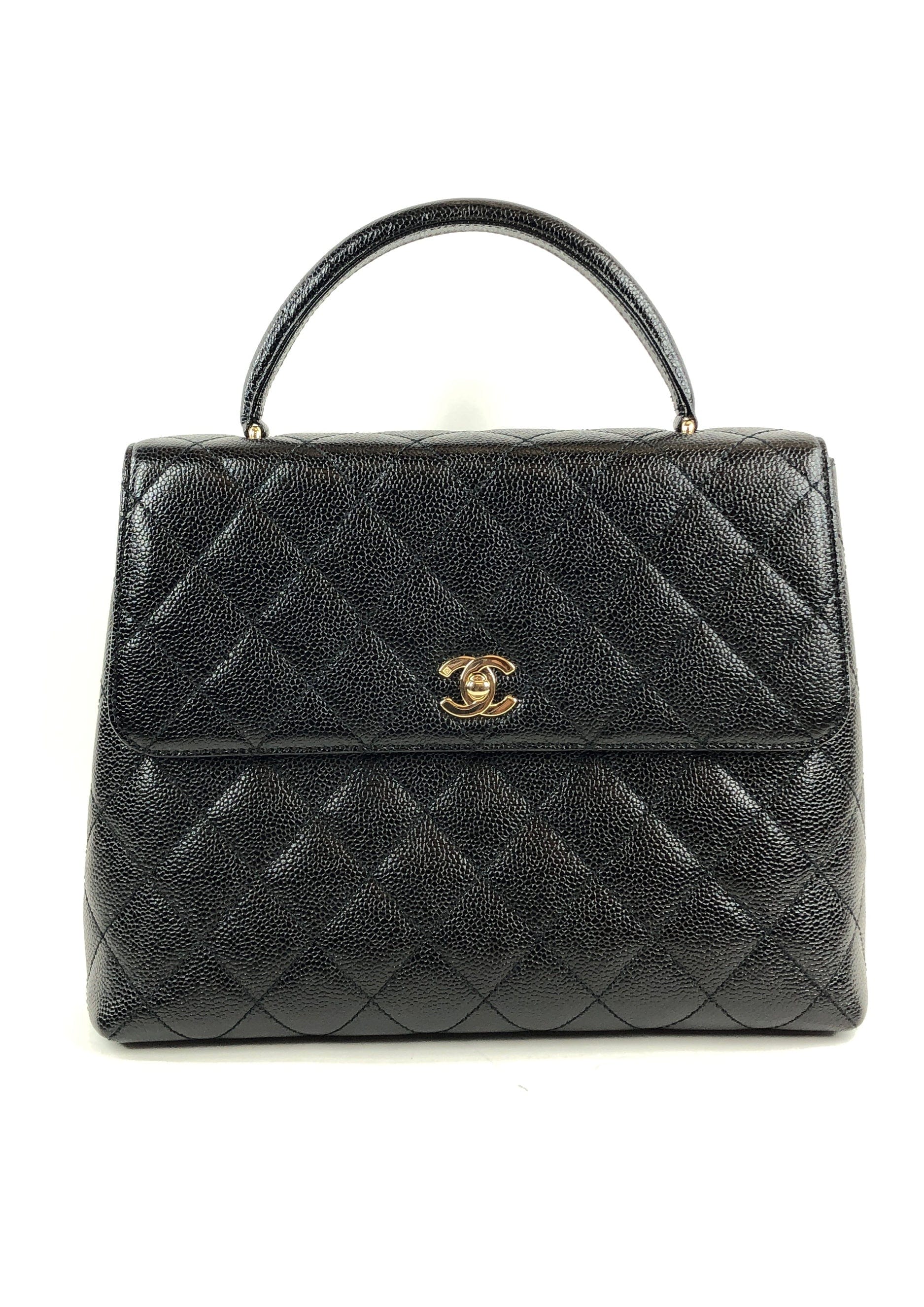 Chanel Chanel Black Caviar Top Handle Bag PXL1501
