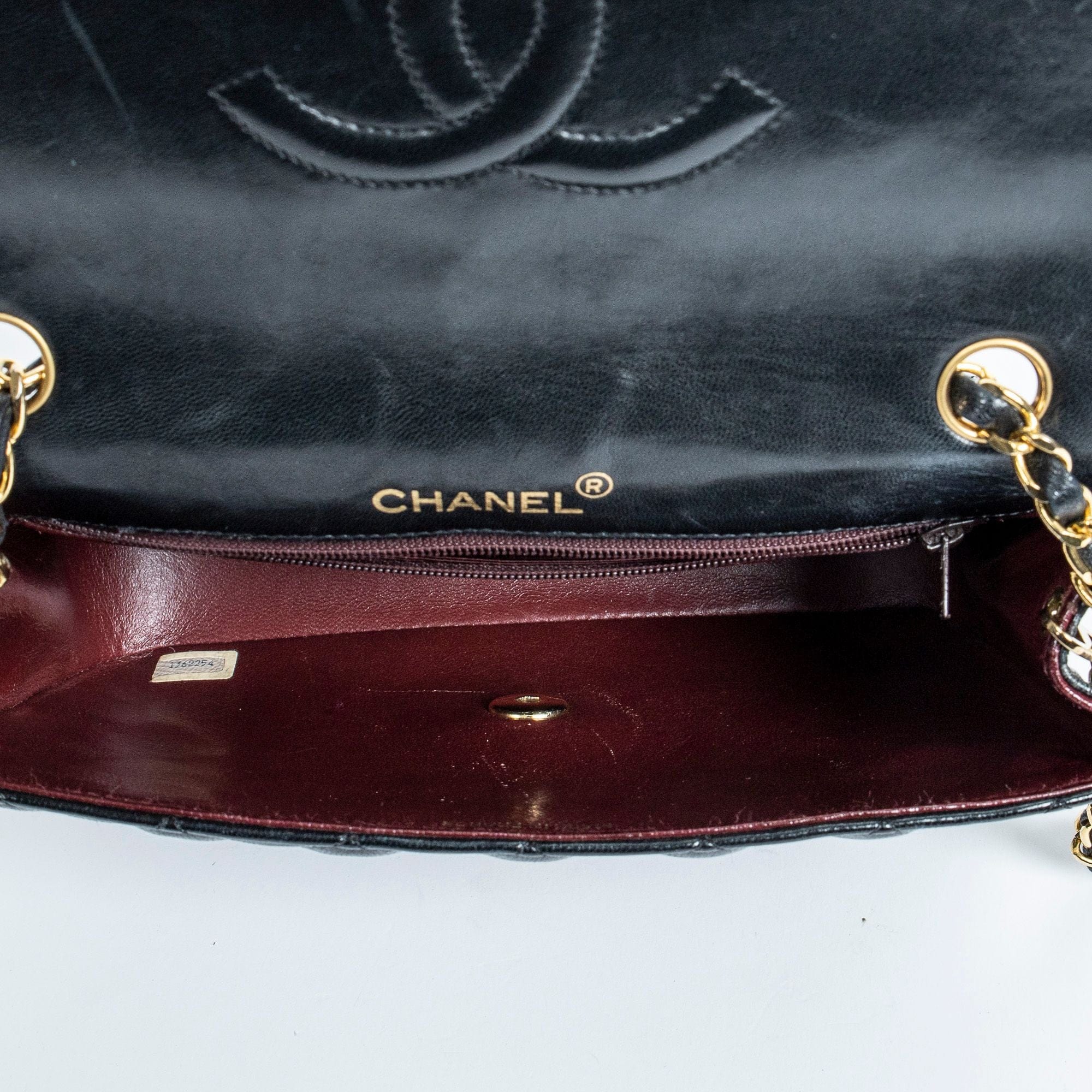 Chanel Chanel Black CC Half Moon Flap Bag AWL2161