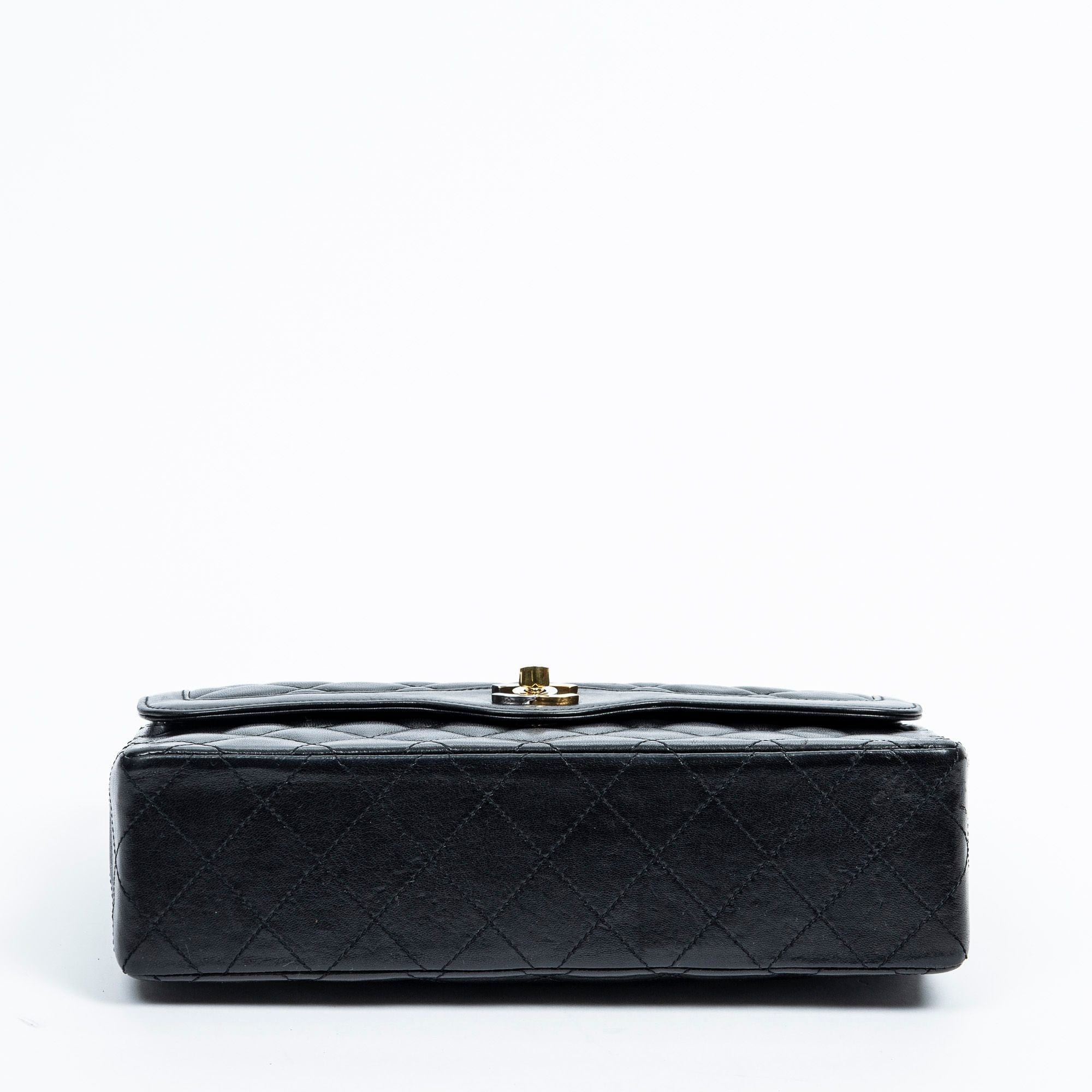 Chanel Chanel Black CC Paris Double Flap Bag - AWL2162