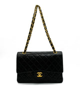Chanel Chanel Black Classic Double Flap 10" RJL1788