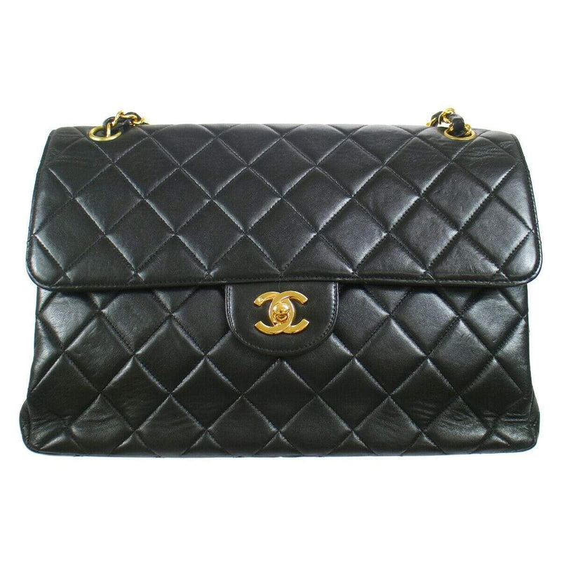 Chanel Chanel black double flap Jumbo with gold hardware  - ASL1842