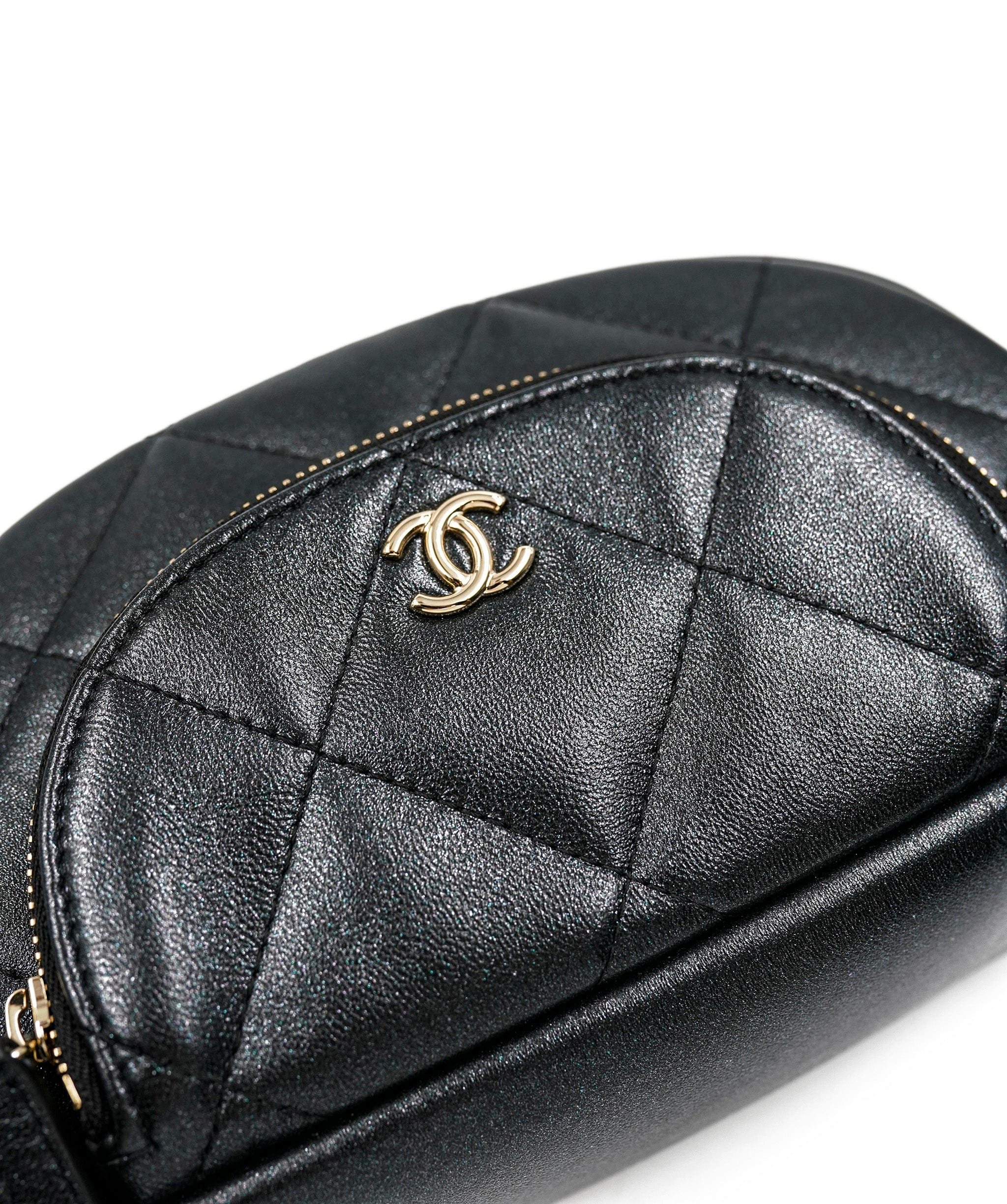 Chanel Chanel Black Iridescent Make Up Pouch ASL5270