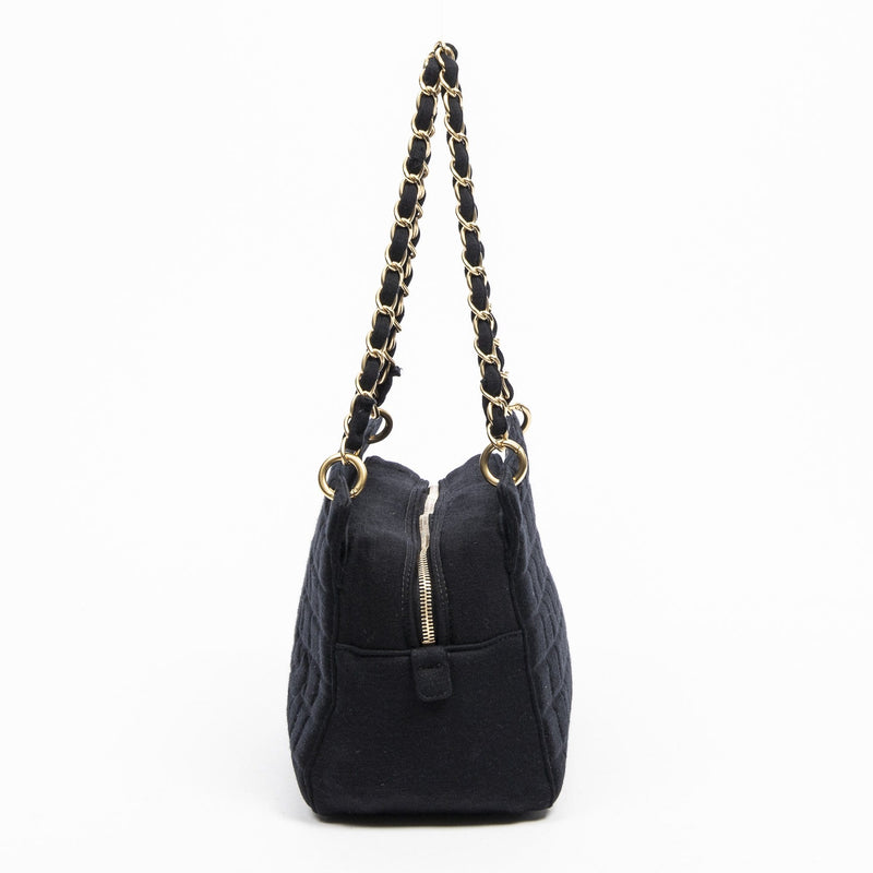 Chanel Chanel Black Jersey Timeless PST Tote Bag - AWL1361