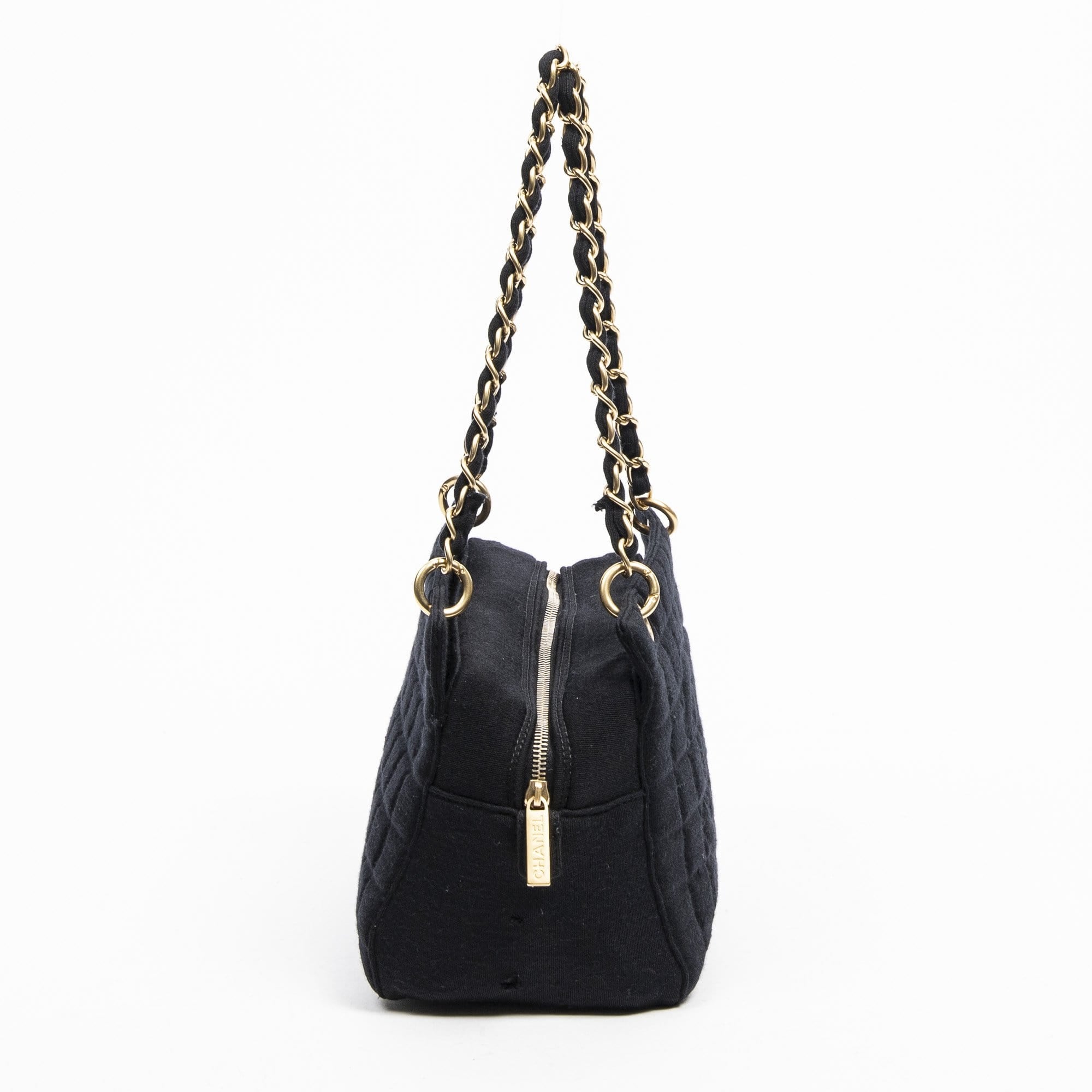 Chanel Chanel Black Jersey Timeless PST Tote Bag - AWL1361