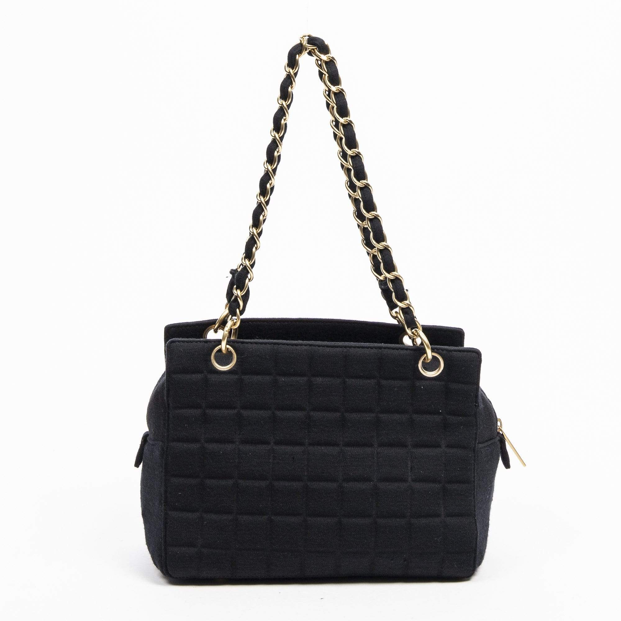 Chanel Chanel Black Jersey Timeless PST Tote Bag - AWL1361