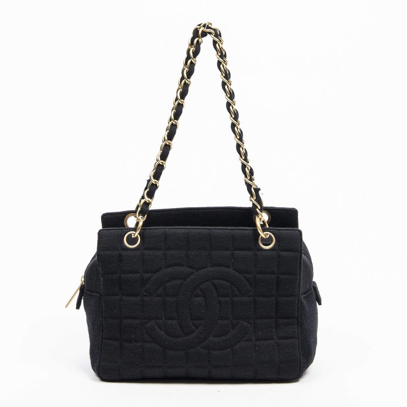 Chanel Chanel Black Jersey Timeless PST Tote Bag - AWL1361