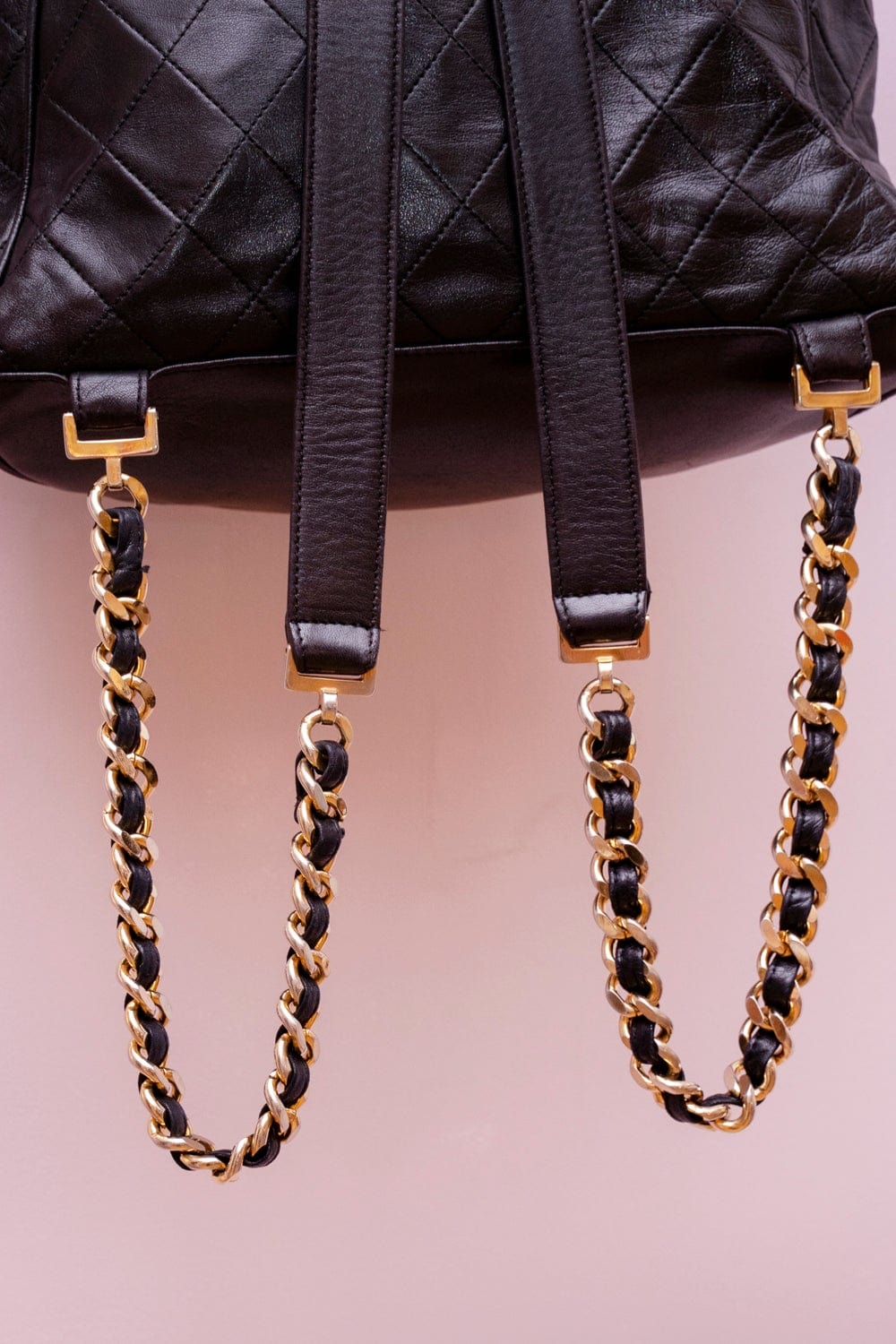 Chanel Chanel Black Lambskin Duma Backpack GHW  - AGL1606