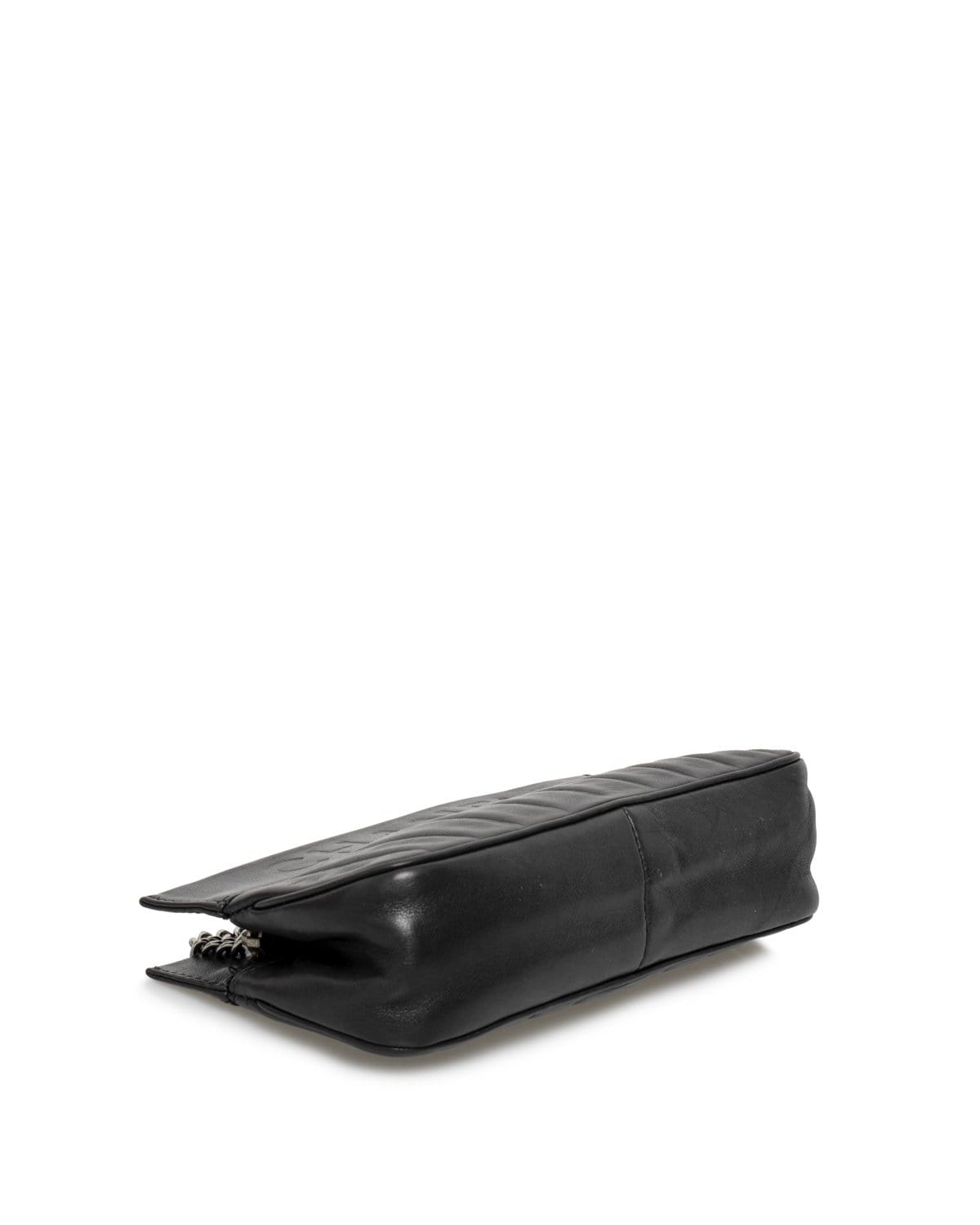 Chanel Chanel Black Lambskin Pochette Bag - AGL1459