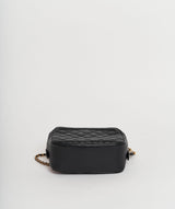 Chanel Chanel Black Lambskin Quilted Vanity Case GHW