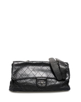 Chanel Chanel Black Lambskin Soft Flap Ritz Bag Large PHW - AGL1472